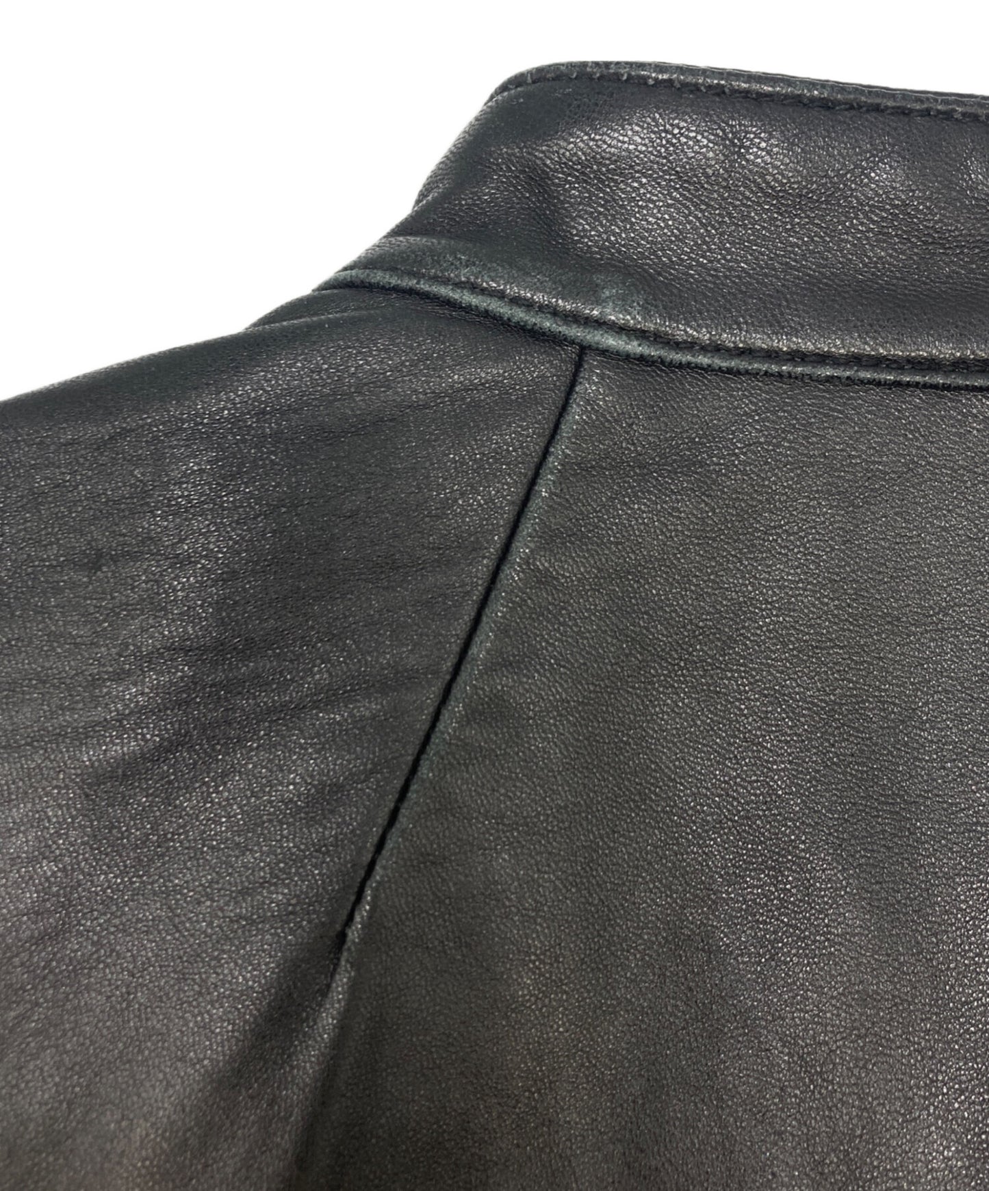 [Pre-owned] MIHARA YASUHIRO Sleeve ribbed lamb leather riders jacket 71451201