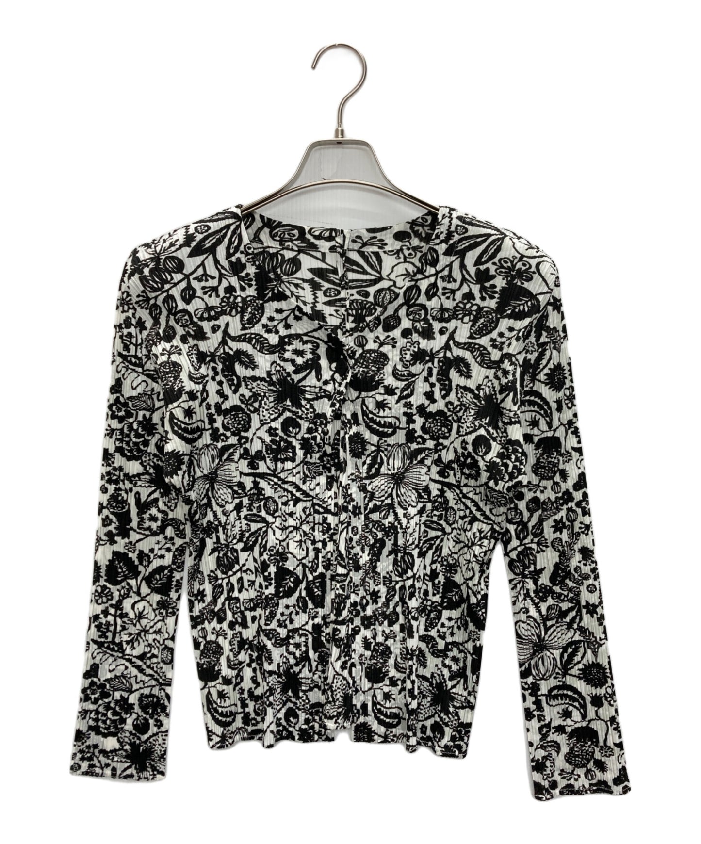 [Pre-owned] PLEATS PLEASE Botanical Pleated Cardigan PP93-J0753