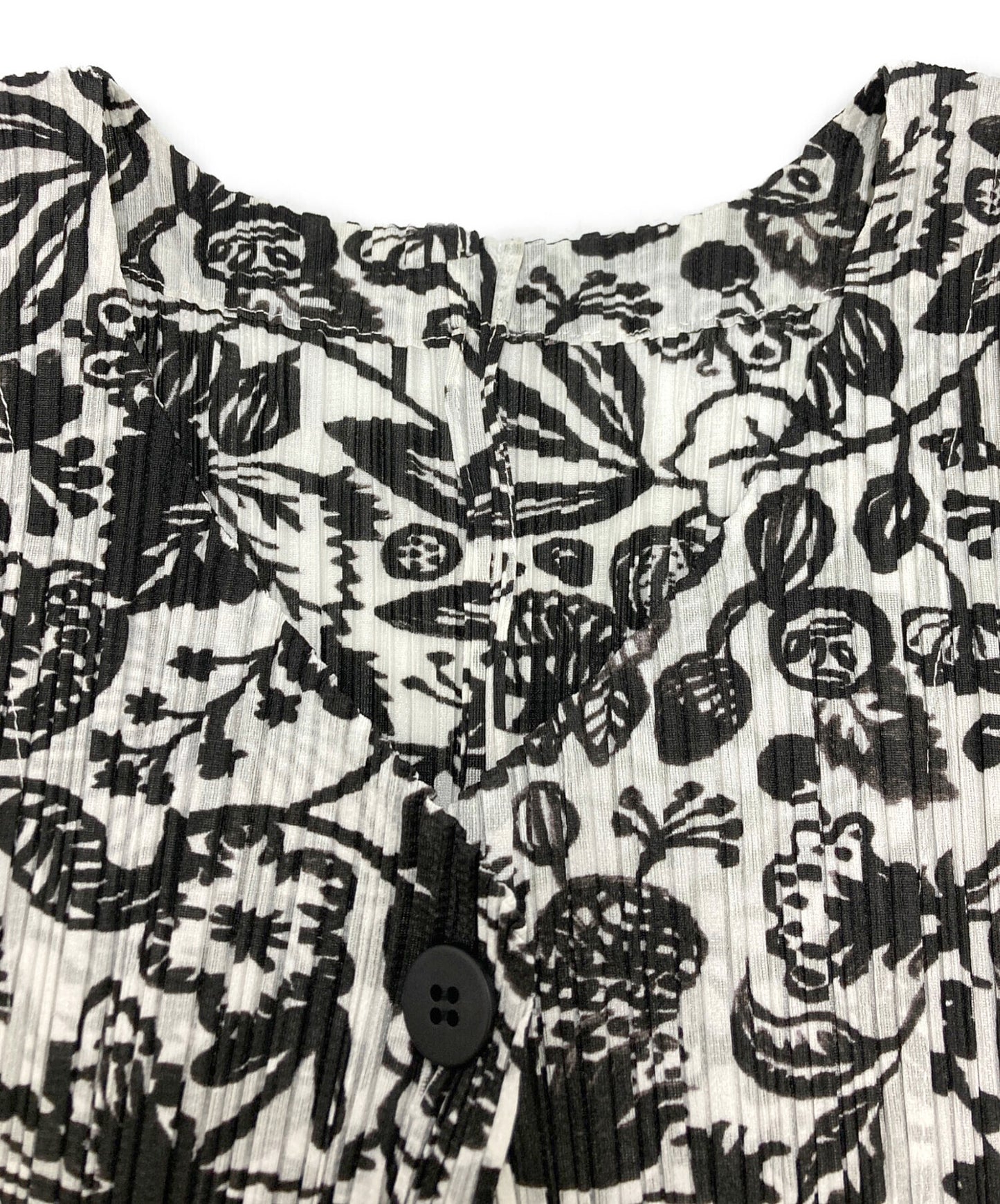 [Pre-owned] PLEATS PLEASE Botanical Pleated Cardigan PP93-J0753