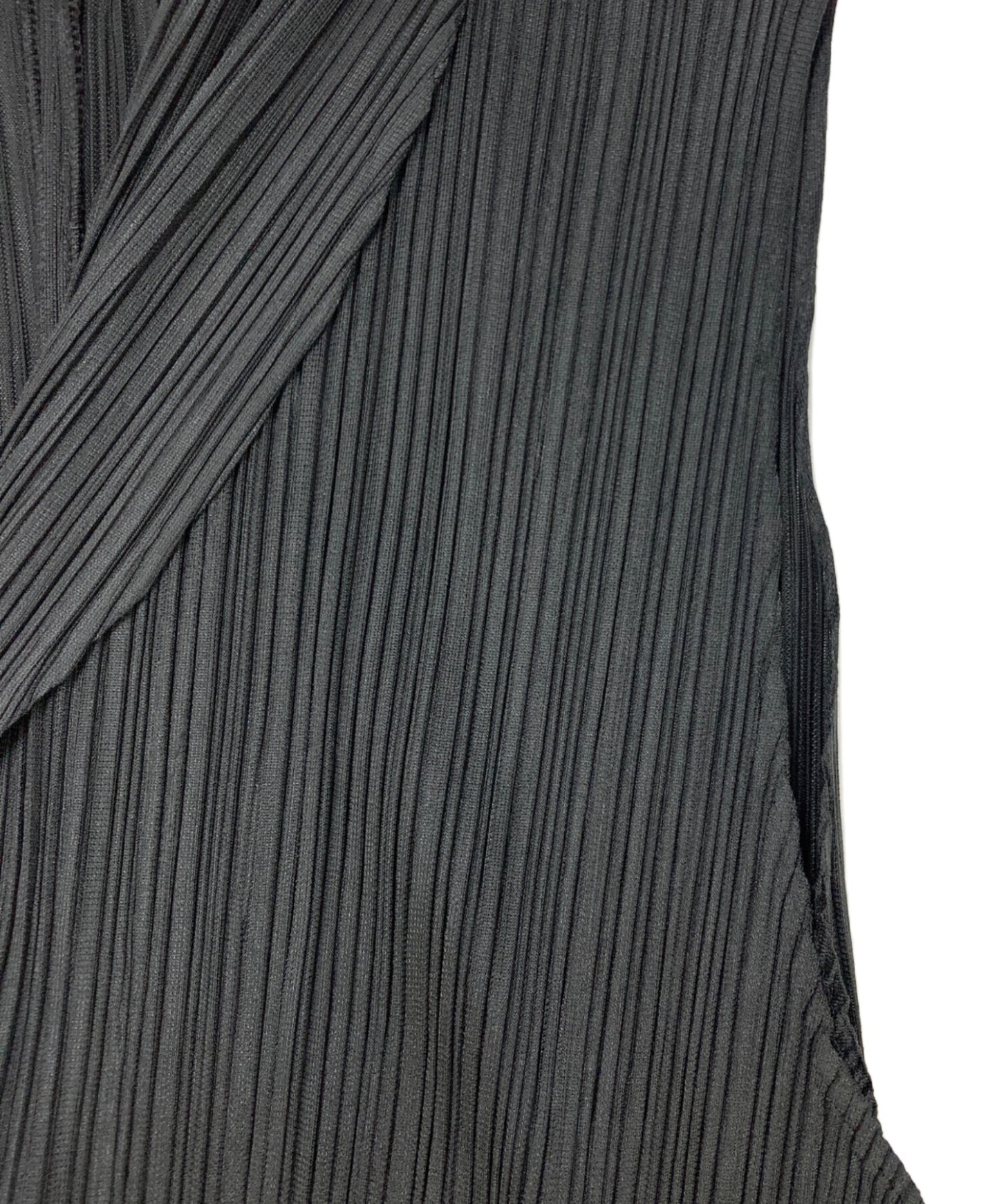 [Pre-owned] PLEATS PLEASE Sleeveless Pleated Long Cardigan PP91-JE523