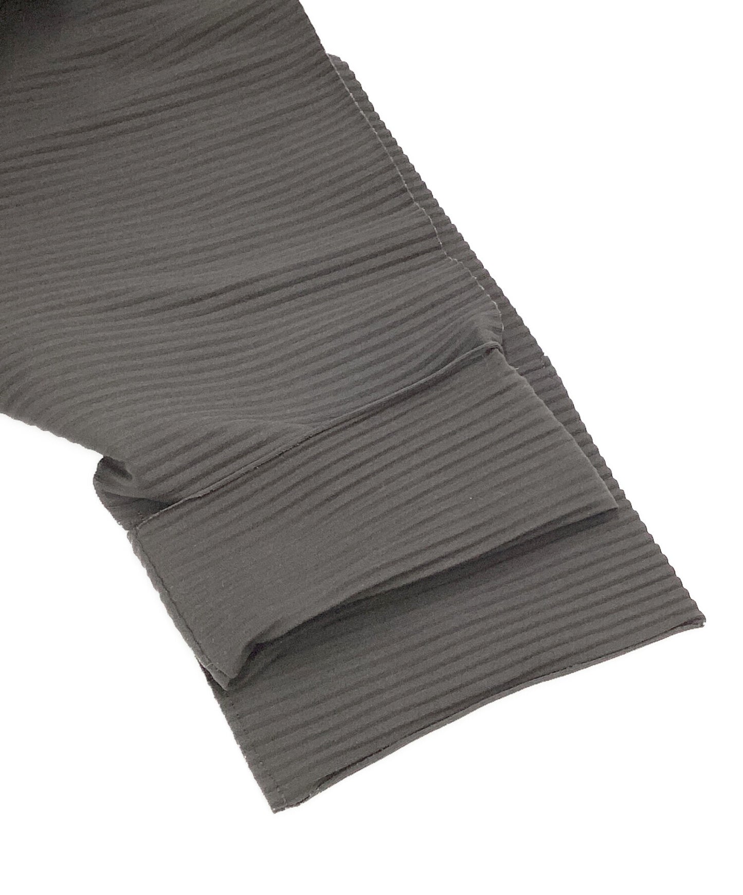 [Pre-owned] me ISSEY MIYAKE Pleated Hooded Coat MI84KA613