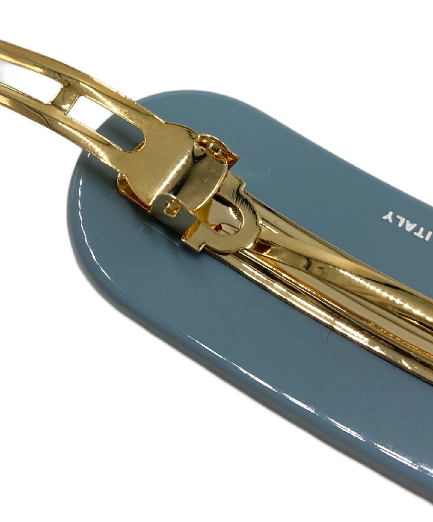 [Pre-owned] PRADA Logo hair clip 1IF108