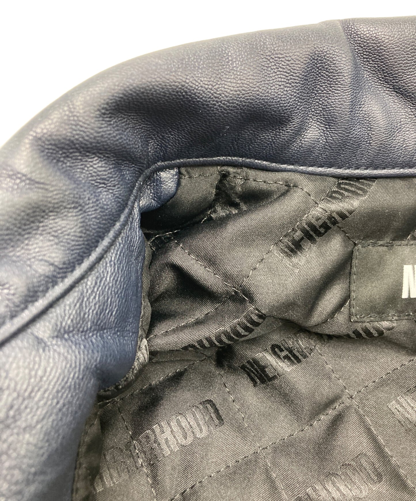 [Pre-owned] NEIGHBORHOOD LEATHER ZIP WORK JACKET 232SZNH-JKM02