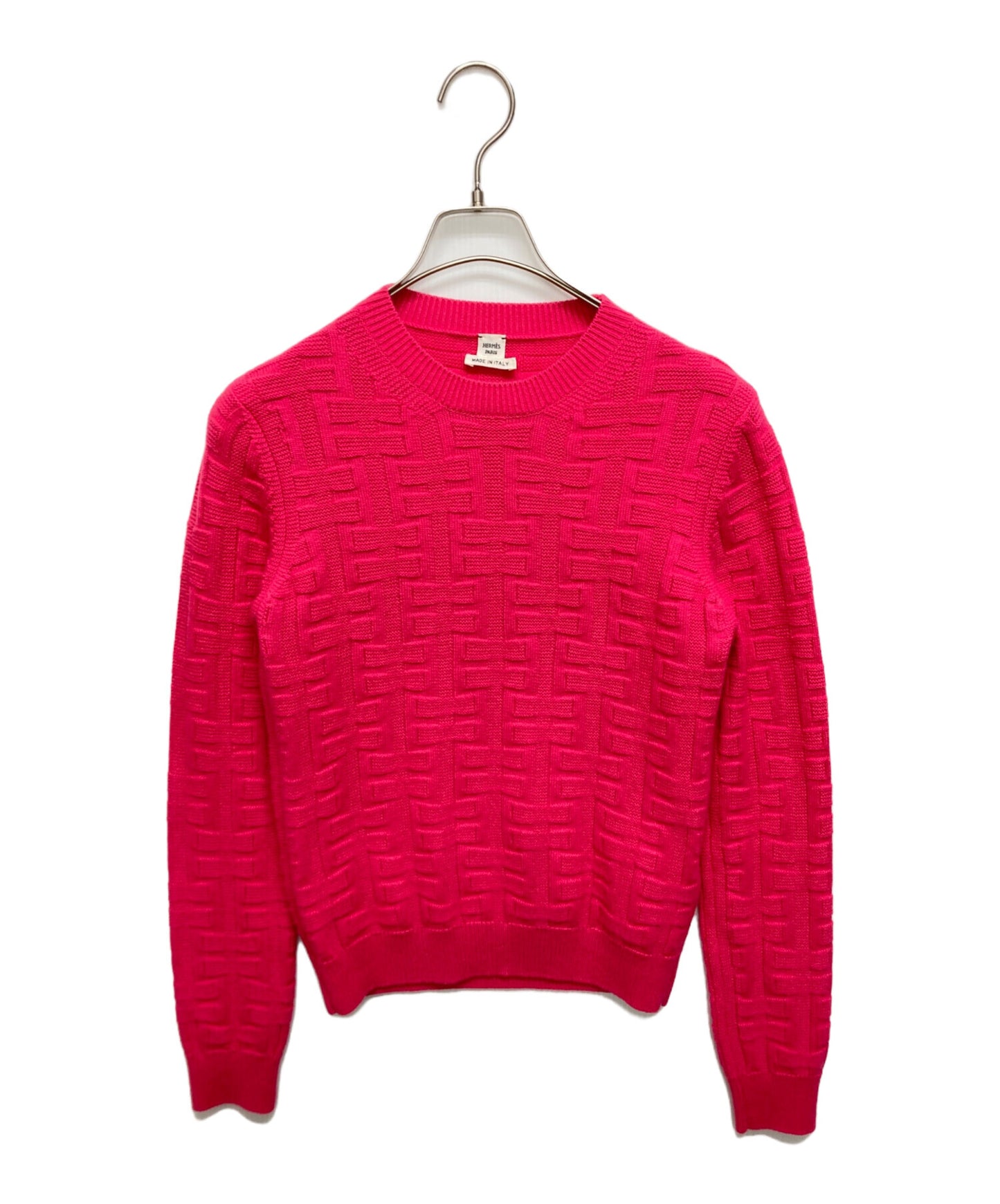 [Pre-owned] HERMES Ash Wool Knitted Sweater 2H2630DA