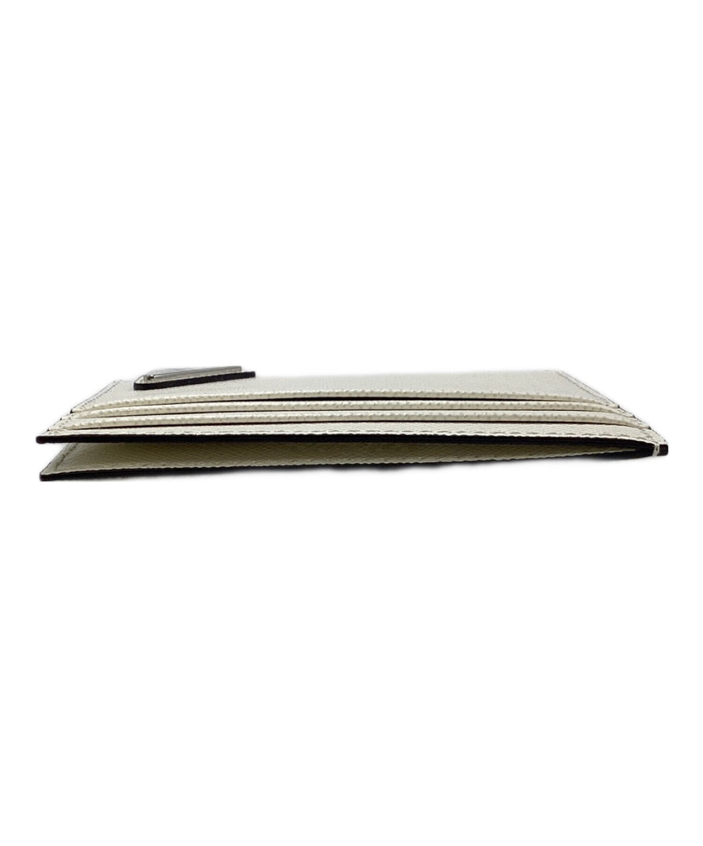 [Pre-owned] PRADA Saffiano triangle card case