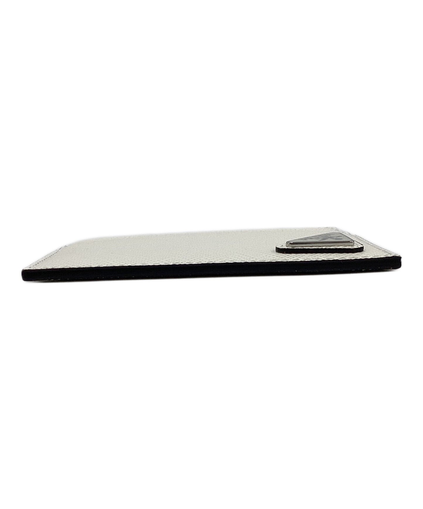 [Pre-owned] PRADA Saffiano triangle card case