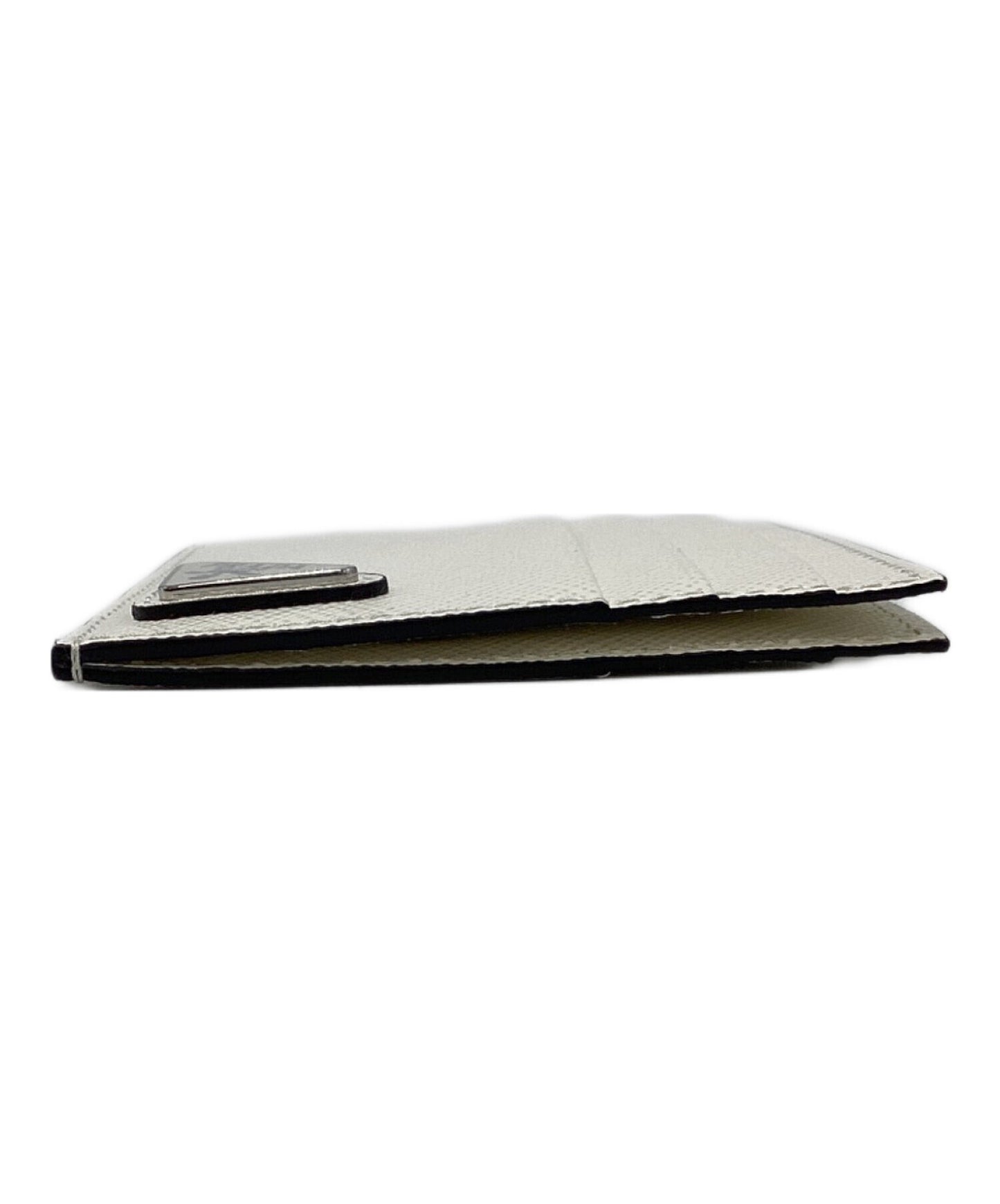 [Pre-owned] PRADA Saffiano triangle card case