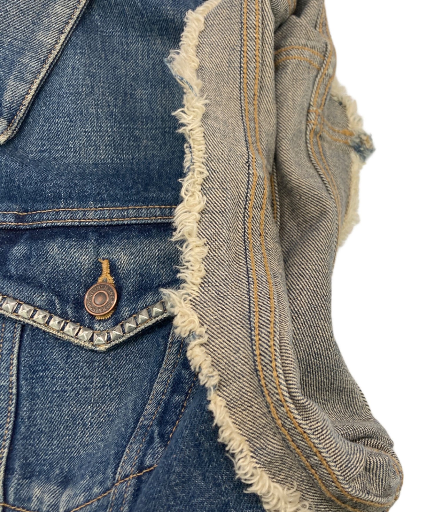 [Pre-owned] CELINE Studded denim vest