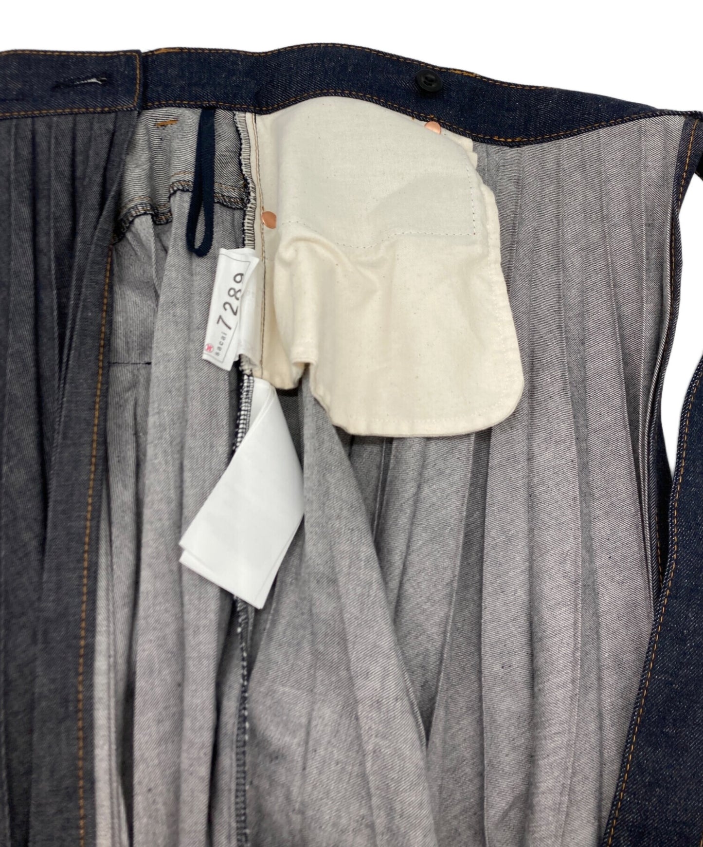 [Pre-owned] sacai Denim Pleated Skirt 24-07289