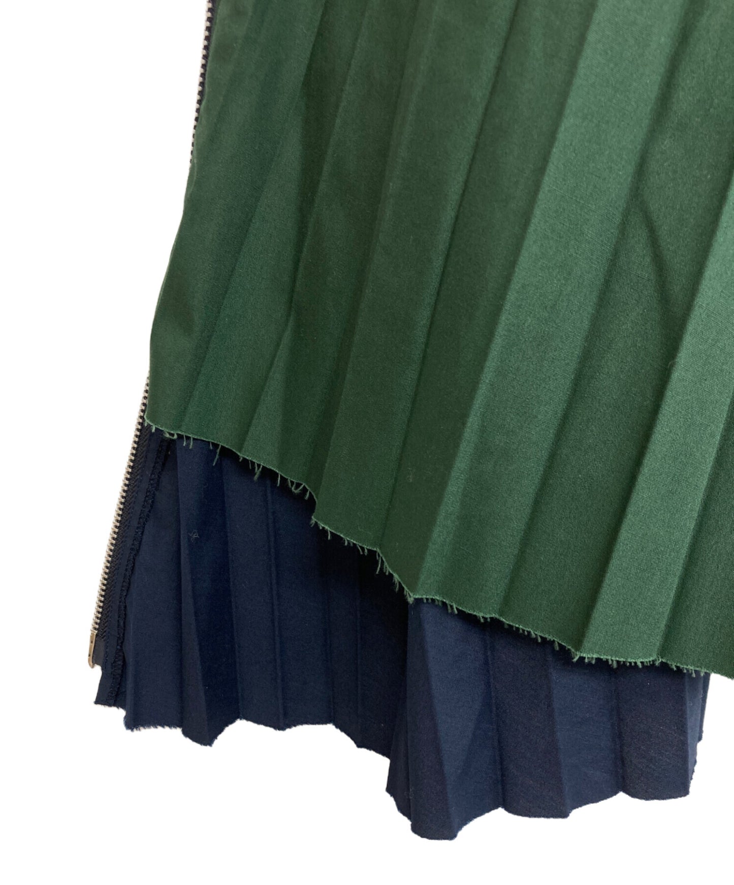 [Pre-owned] sacai Cotton Poplin Zipper Pleated Skirt SCW-057