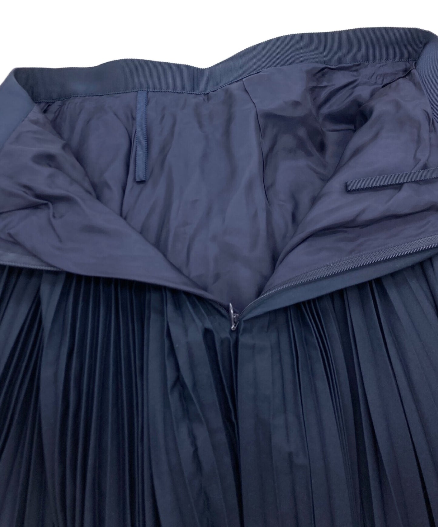 [Pre-owned] sacai Cotton Poplin Zipper Pleated Skirt SCW-057