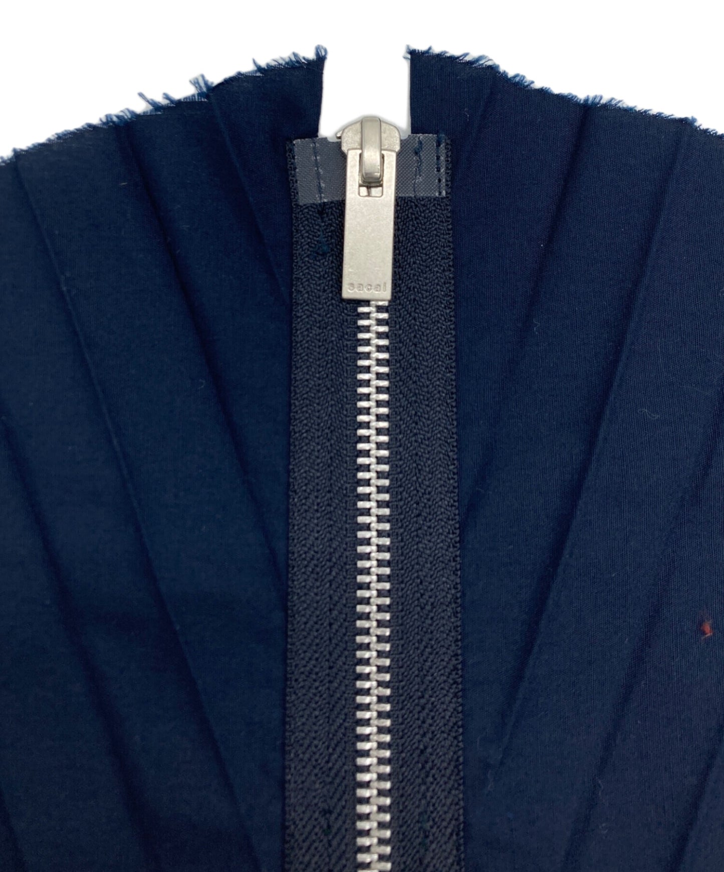 [Pre-owned] sacai Cotton Poplin Zipper Pleated Skirt SCW-057