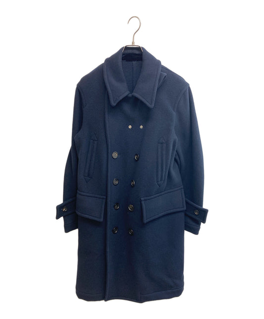 [Pre-owned] TAKAHIROMIYASHITA TheSoloIst. "Right-Left Pencil Silhouette Double-Breasted Peacoat." Peacoat sj-0015bAW23