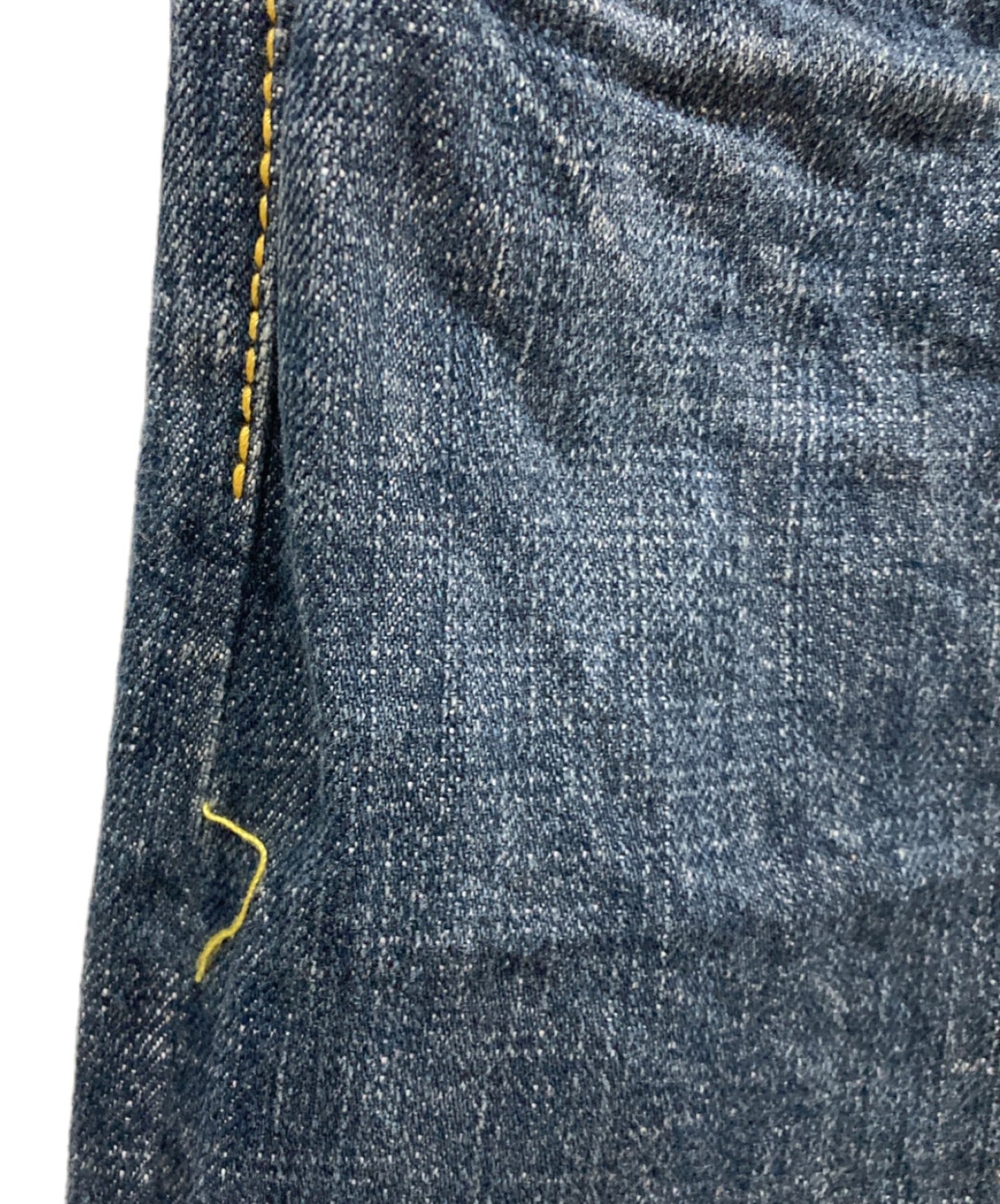 [Pre-owned] EVISU Big Seagull Painted Denim Pants