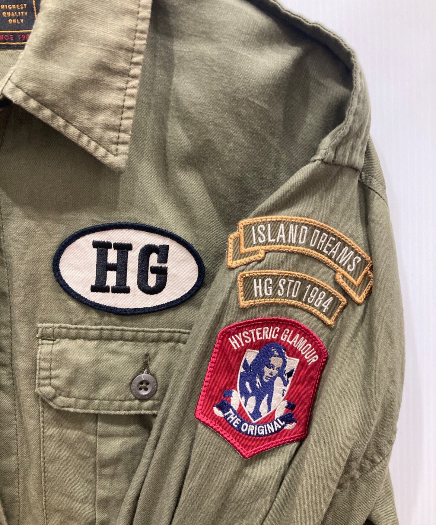 [Pre-owned] Hysteric Glamour Cotton Linen Long Shirt 01171AH07