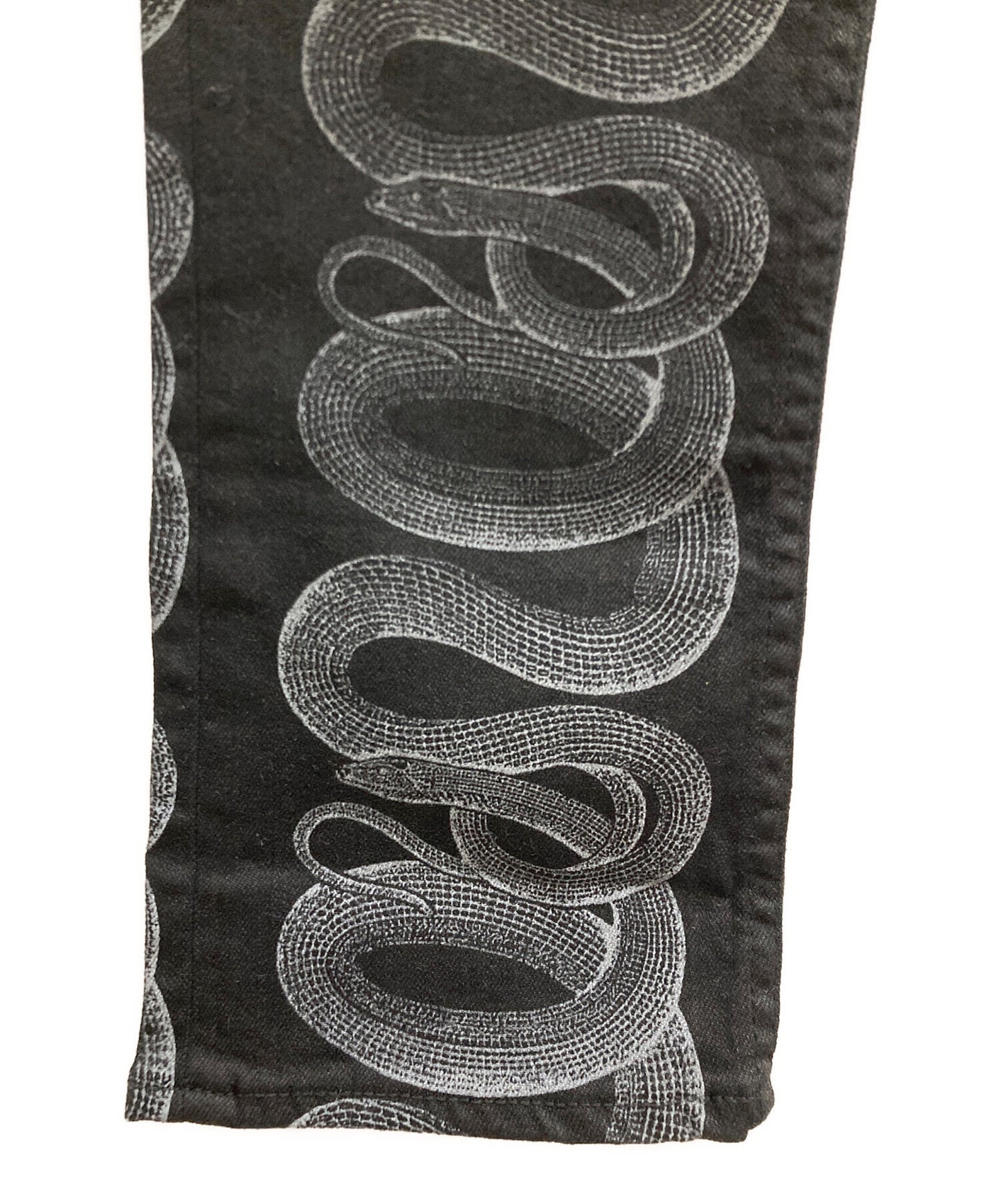 [Pre-owned] Hysteric Glamour SNAKE LOOP pattern skinny denim pants 01222AP03