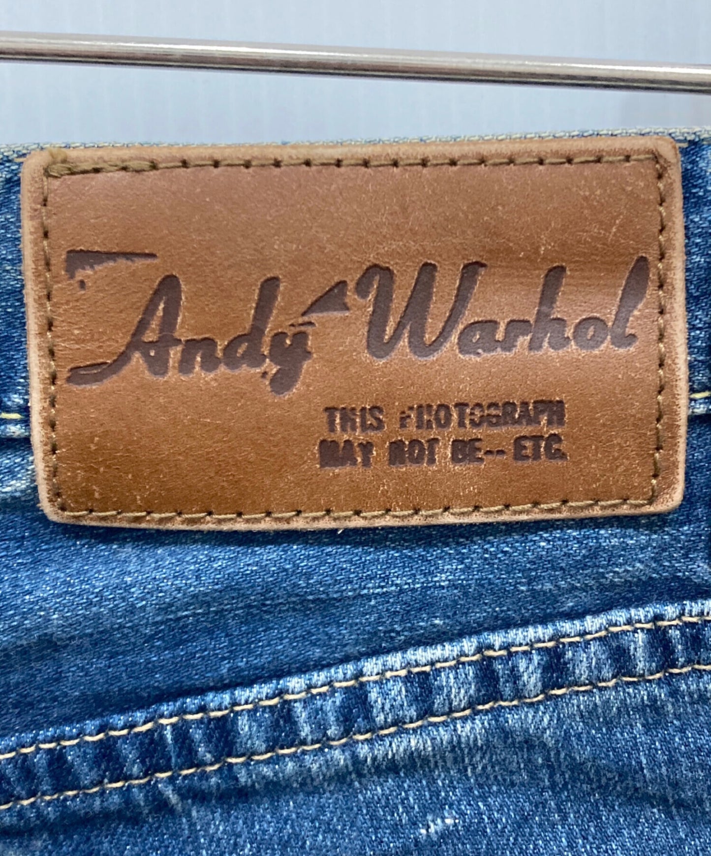 [Pre-owned] Hysteric Glamour Skull Print Studded Denim Pants 0393AP01