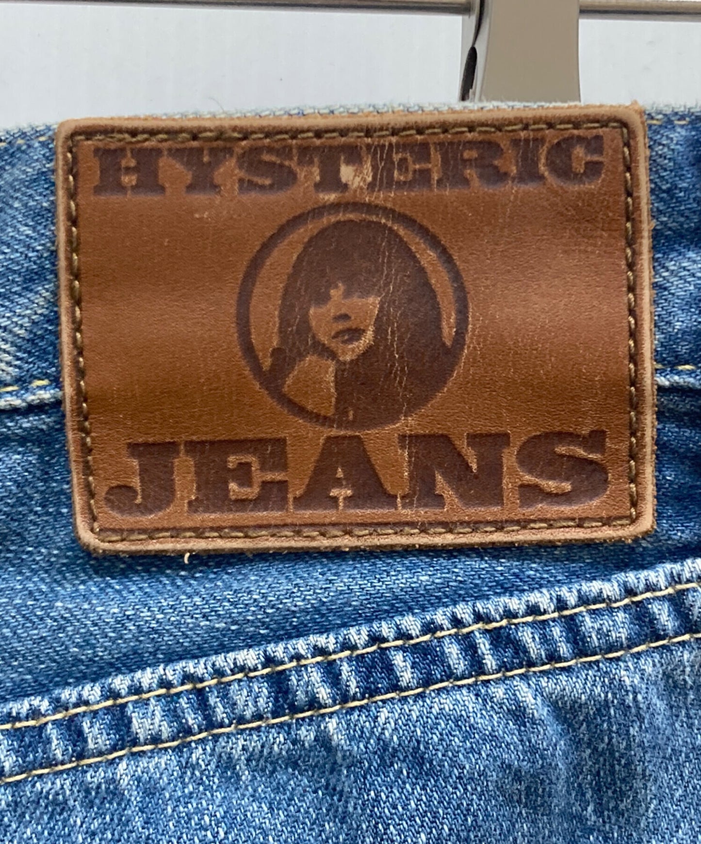 [Pre-owned] Hysteric Glamour Vintage Processed Studded Denim Pants 0121AP05