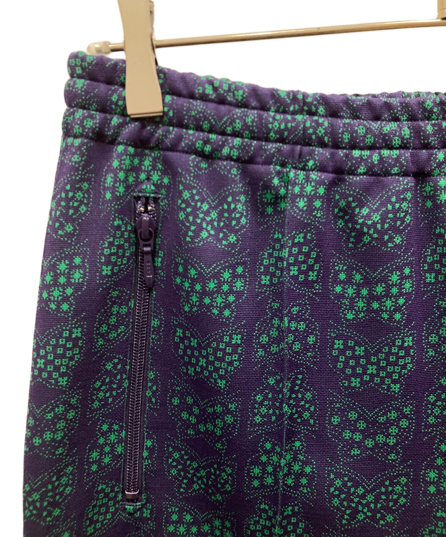 [Pre-owned] Needles Zipped Track Pant - Papillon Poly Jq Poly Jacquard Track Pant KP214.