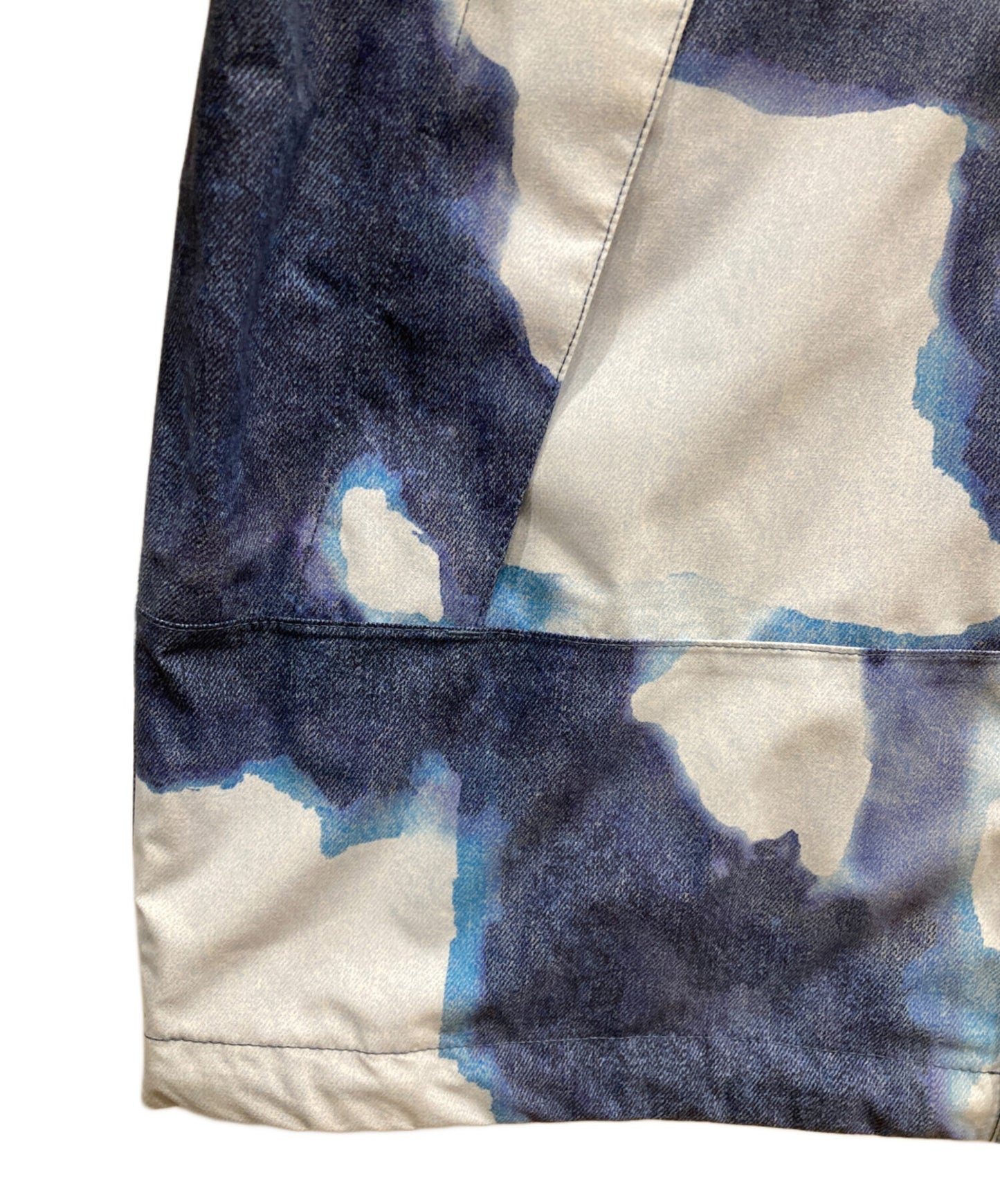 [Pre-owned] SUPREME 21AW Bleached Denim Print Mountain NP52100I