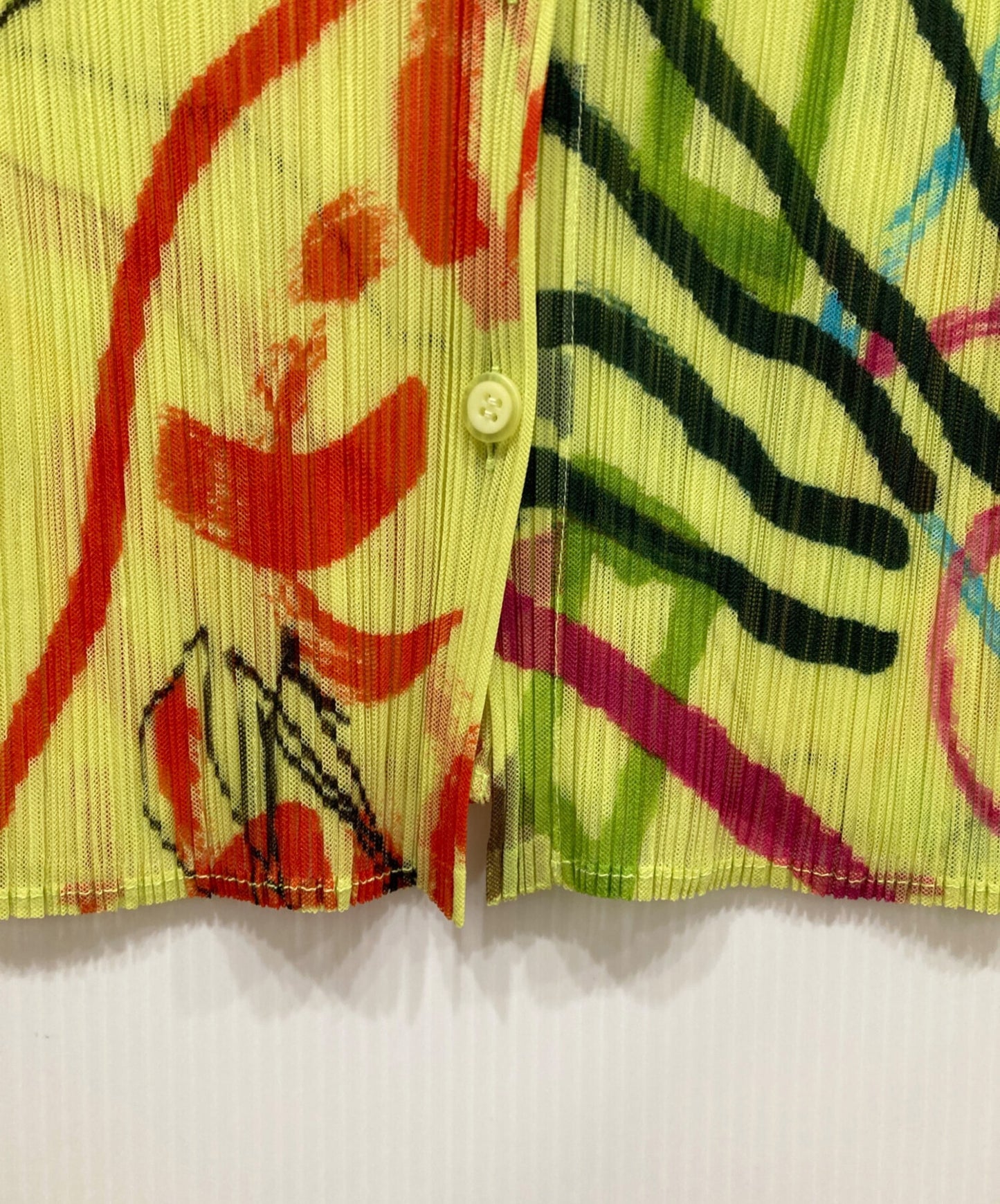 [Pre-owned] PLEATS PLEASE Transfer pleated blouse PP12-JJ426