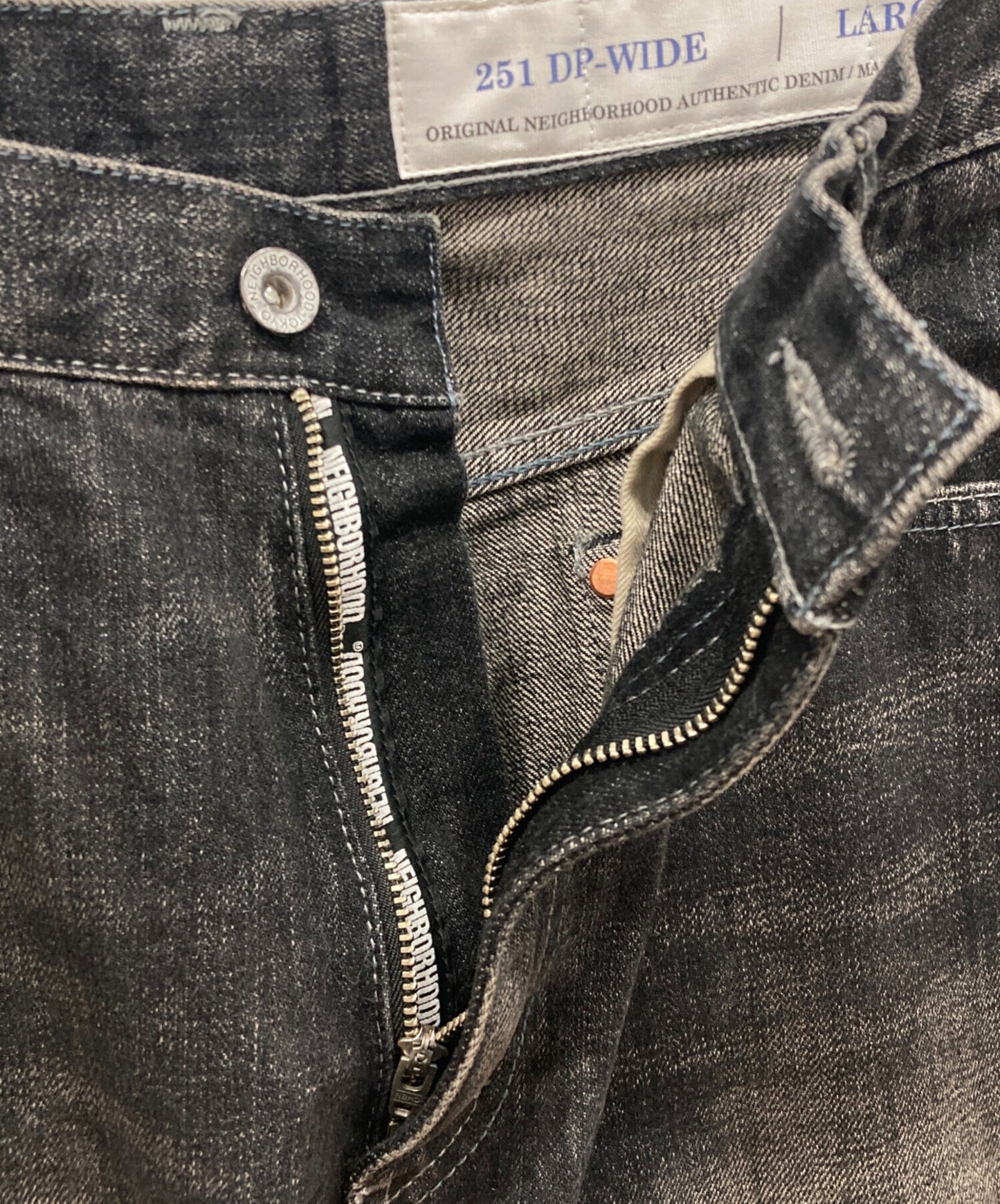 [Pre-owned] NEIGHBORHOOD WASHED DENIM DP WIDE PANTS 251XBNH-PTM04