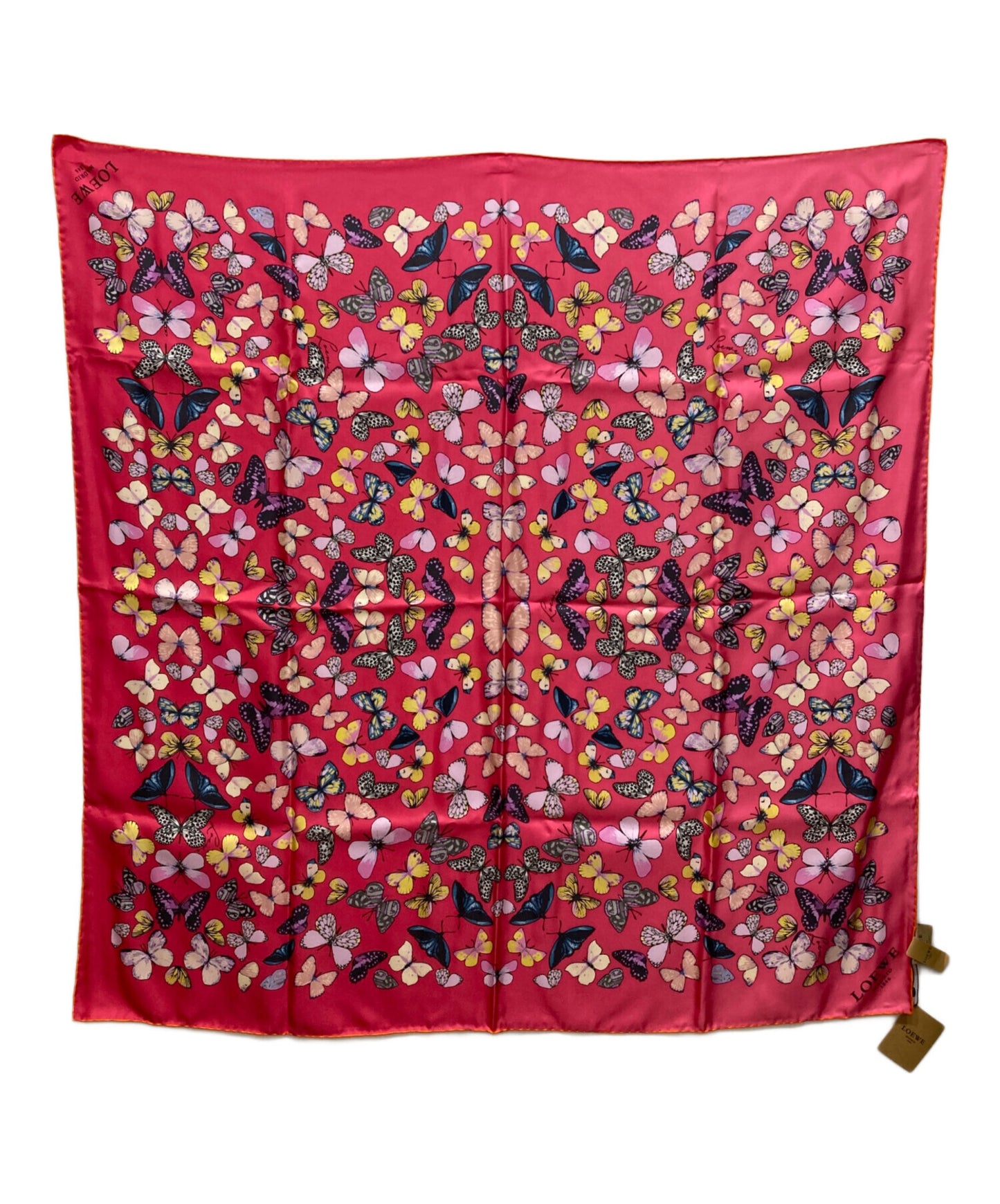 [Pre-owned] LOEWE Butterfly silk scarf