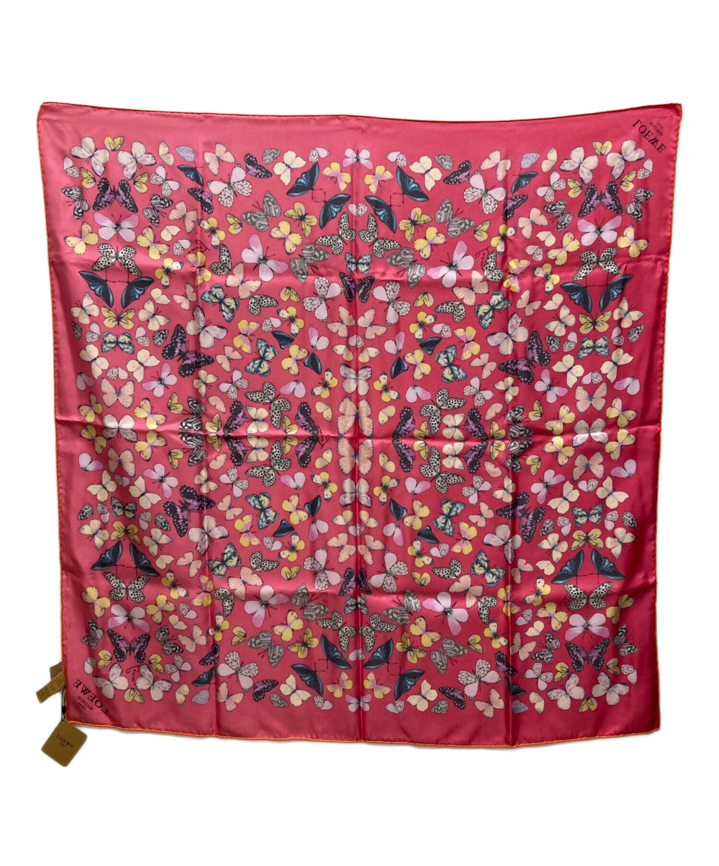 [Pre-owned] LOEWE Butterfly silk scarf