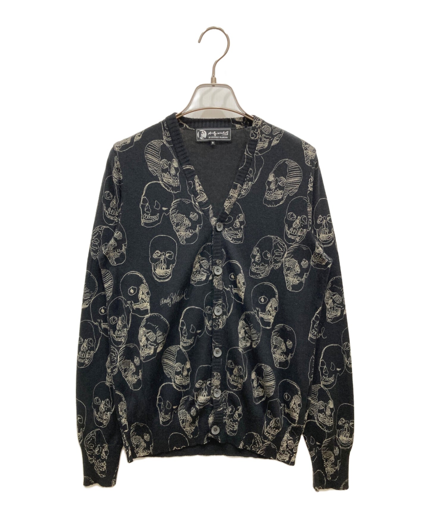 [Pre-owned] Hysteric Glamour Cardigan with skull design 0494ND01