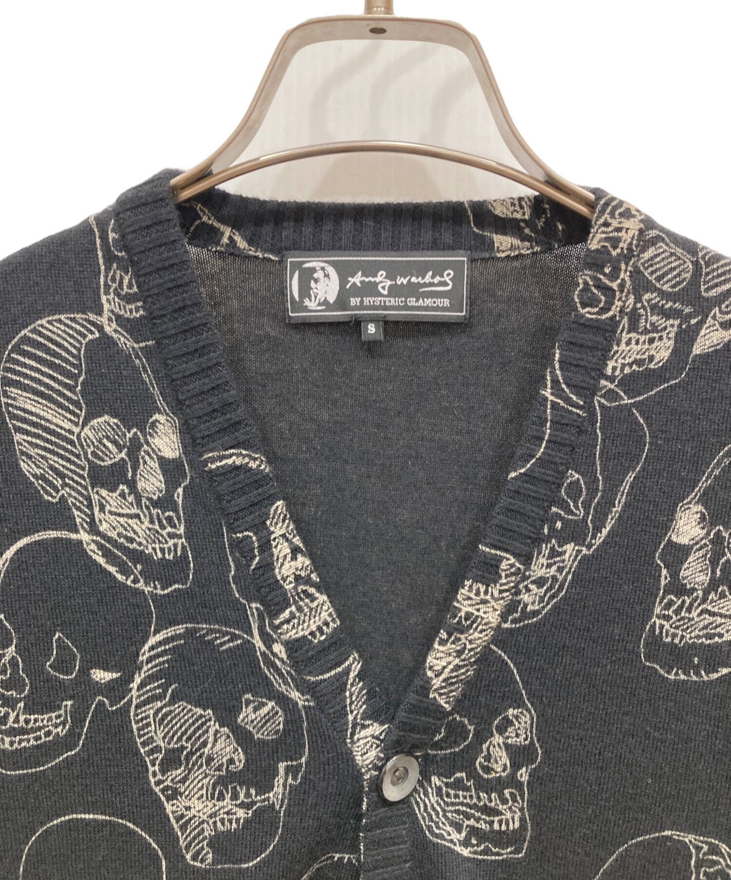 [Pre-owned] Hysteric Glamour Cardigan with skull design 0494ND01