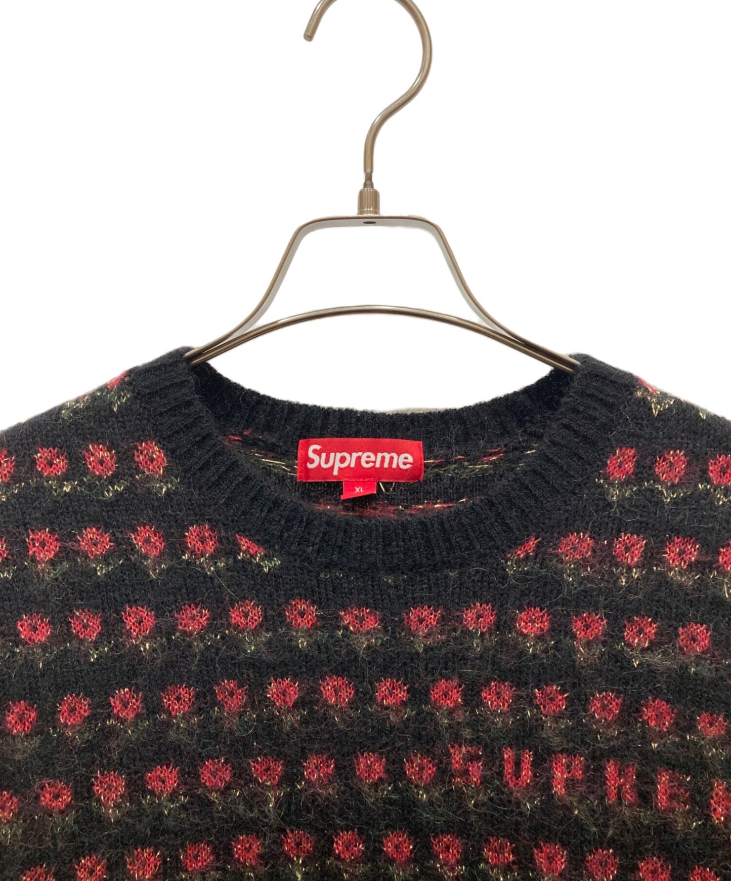[Pre-owned] SUPREME Supreme Flowers Metallic Sweater