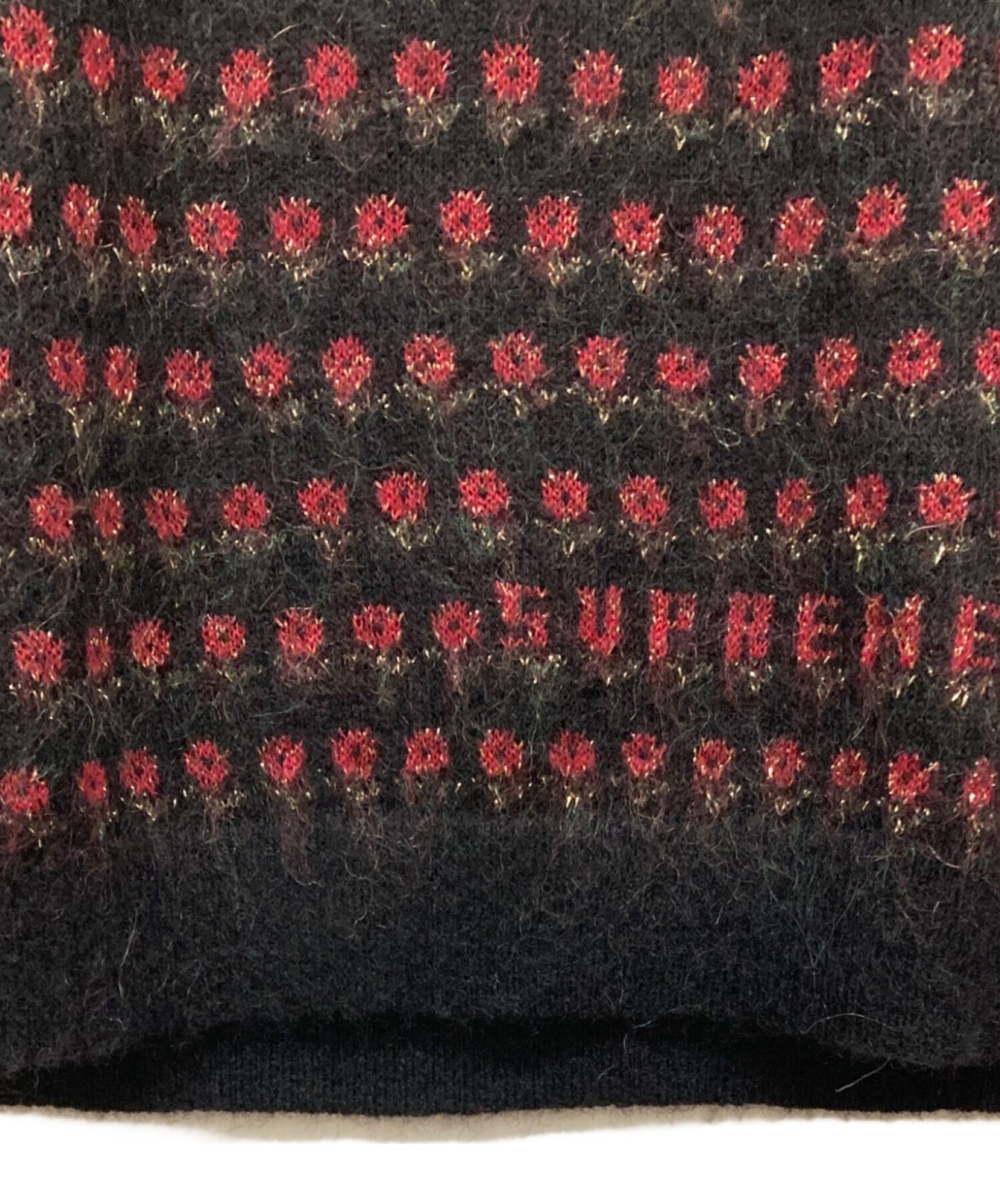 [Pre-owned] SUPREME Supreme Flowers Metallic Sweater