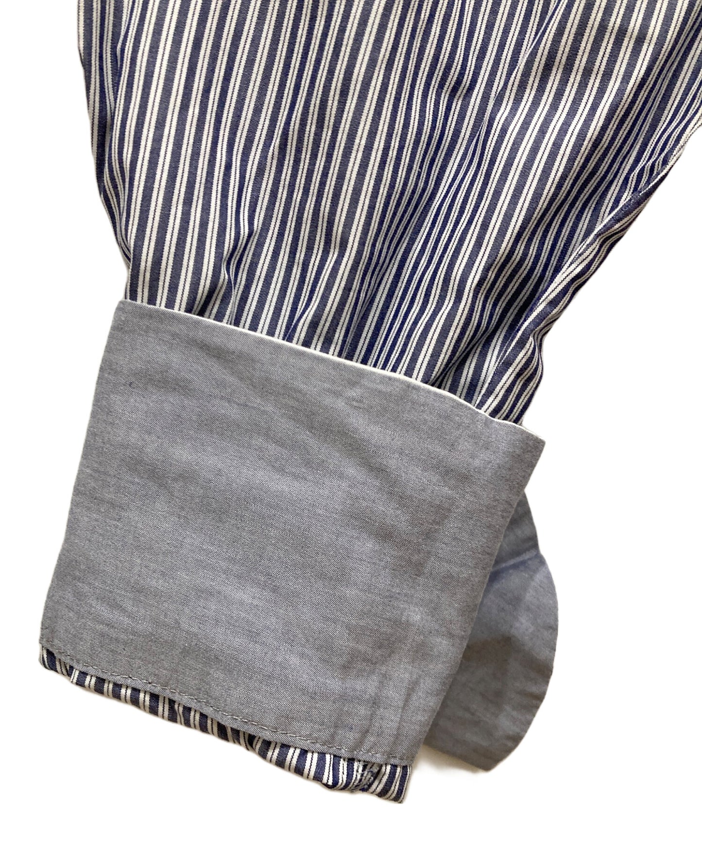 [Pre-owned] Vivienne Westwood RED LABEL Orb Embroidered Striped Shirt 357-01-88008