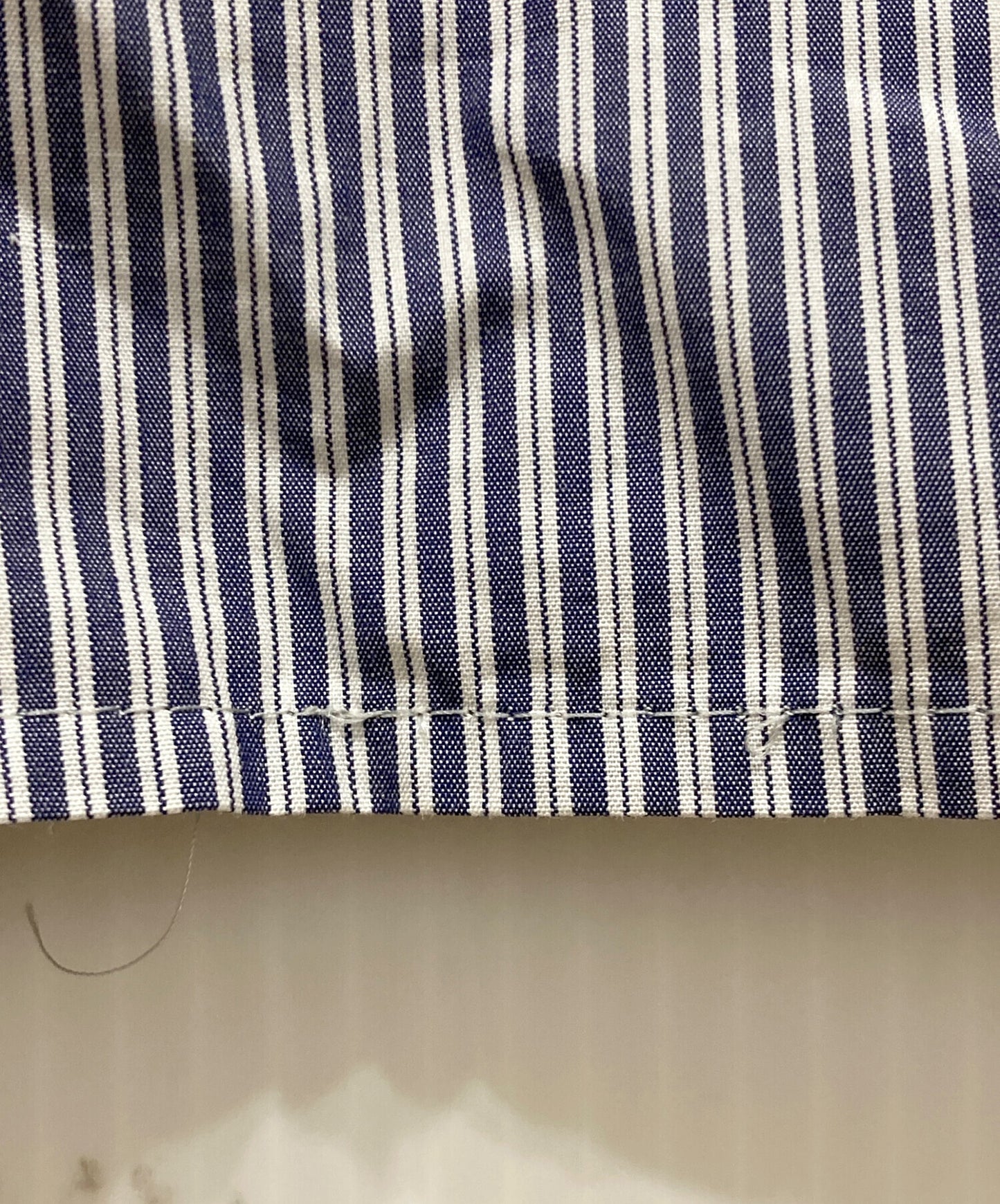 [Pre-owned] Vivienne Westwood RED LABEL Orb Embroidered Striped Shirt 357-01-88008