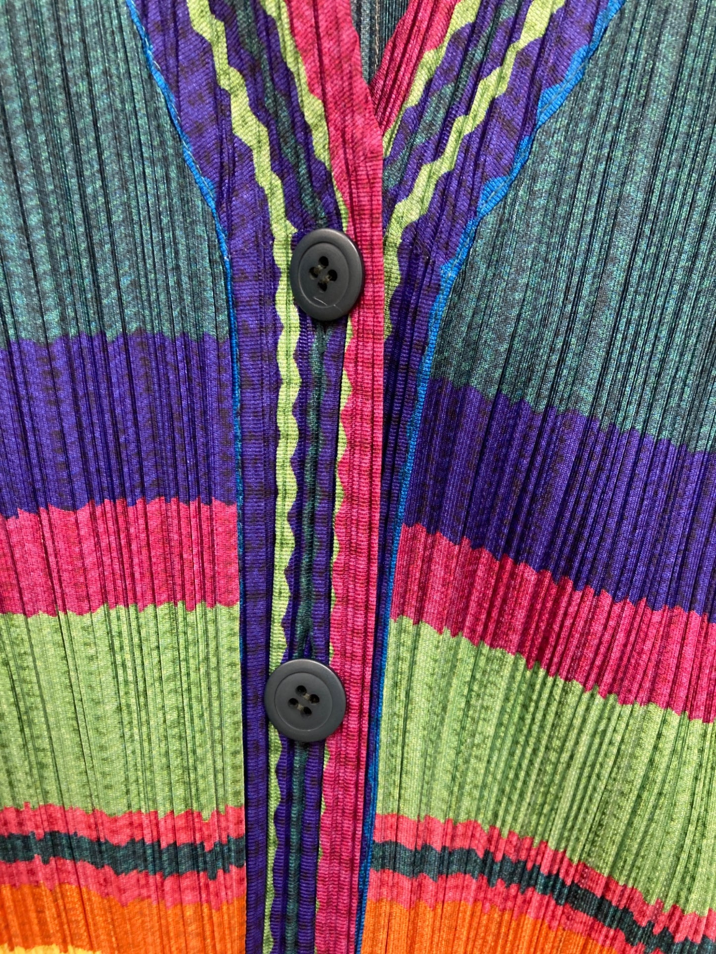 [Pre-owned] PLEATS PLEASE pleated cardigan PP73-J0653