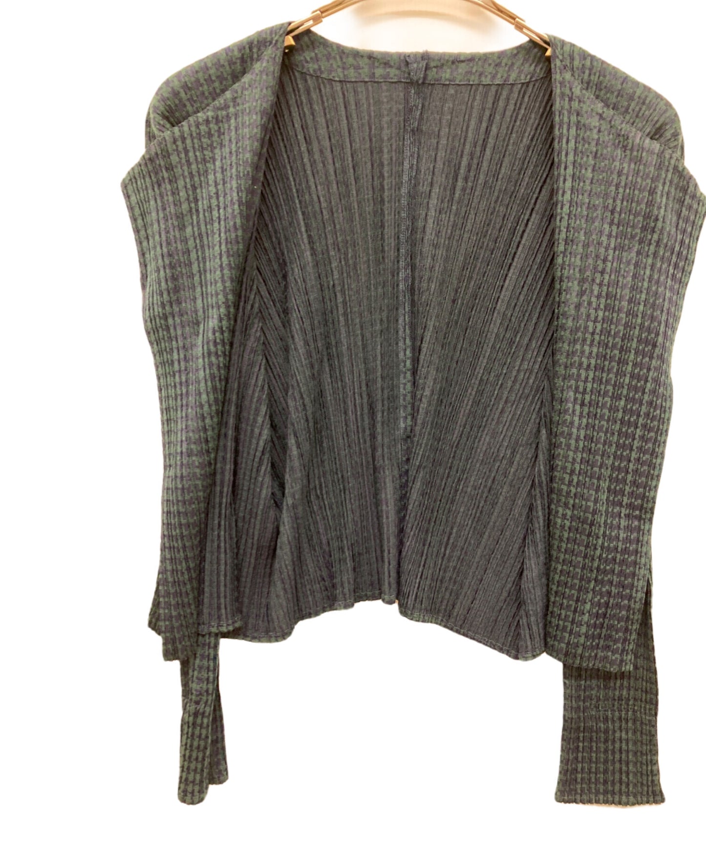 [Pre-owned] PLEATS PLEASE Pleated Cardigan / Staggered Pattern PP23-J0704