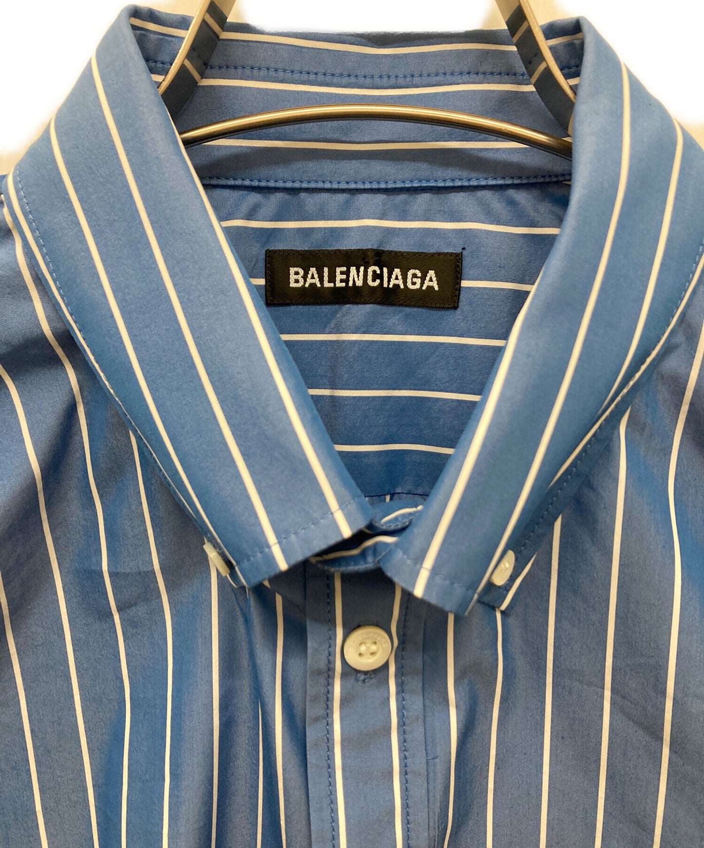 [Pre-owned] BALENCIAGA Back Logo Stripe Shirt 556878