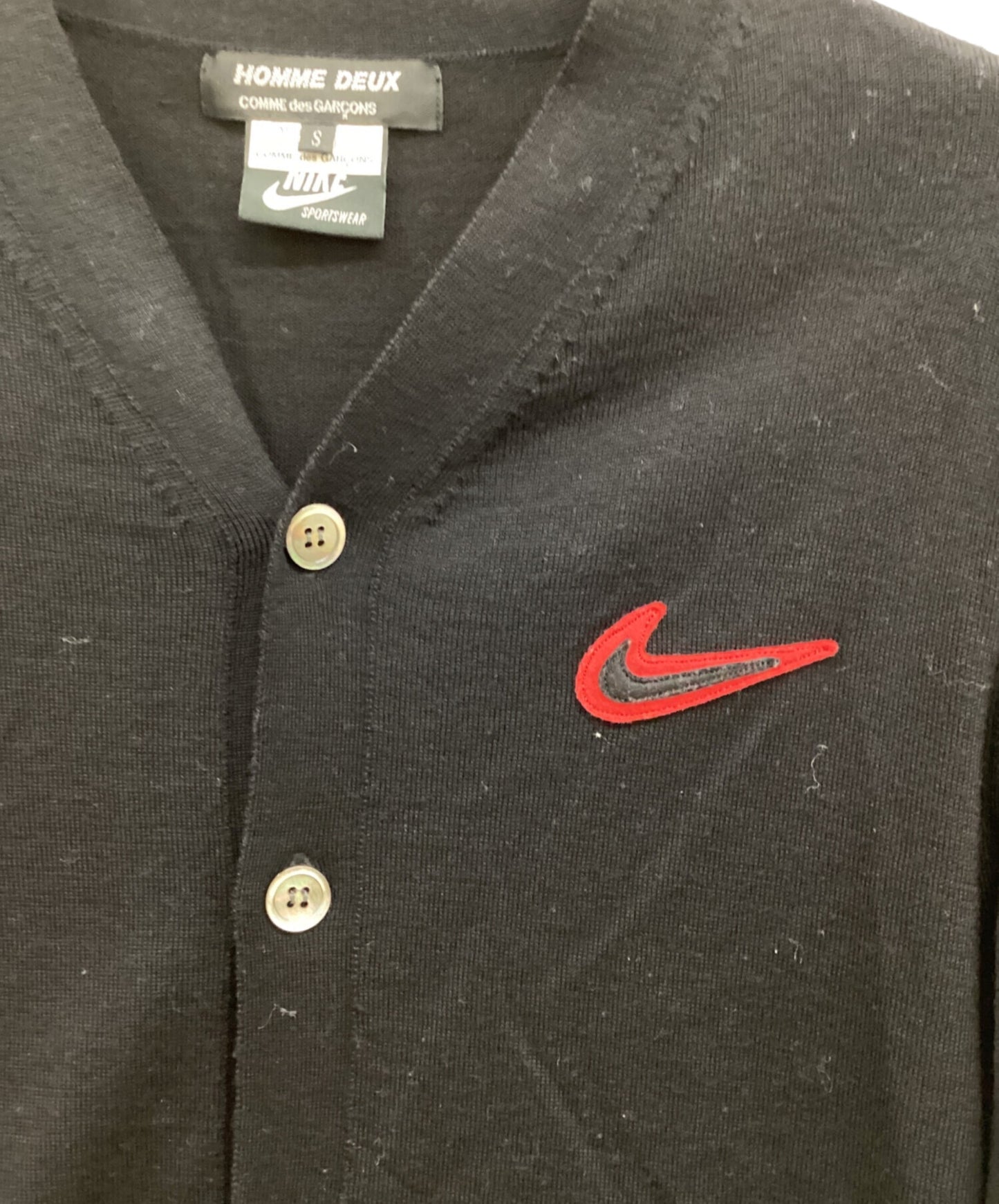[Pre-owned] COMME des GARCONS HOMME DEUX Swash line wool cardigan DL-N101