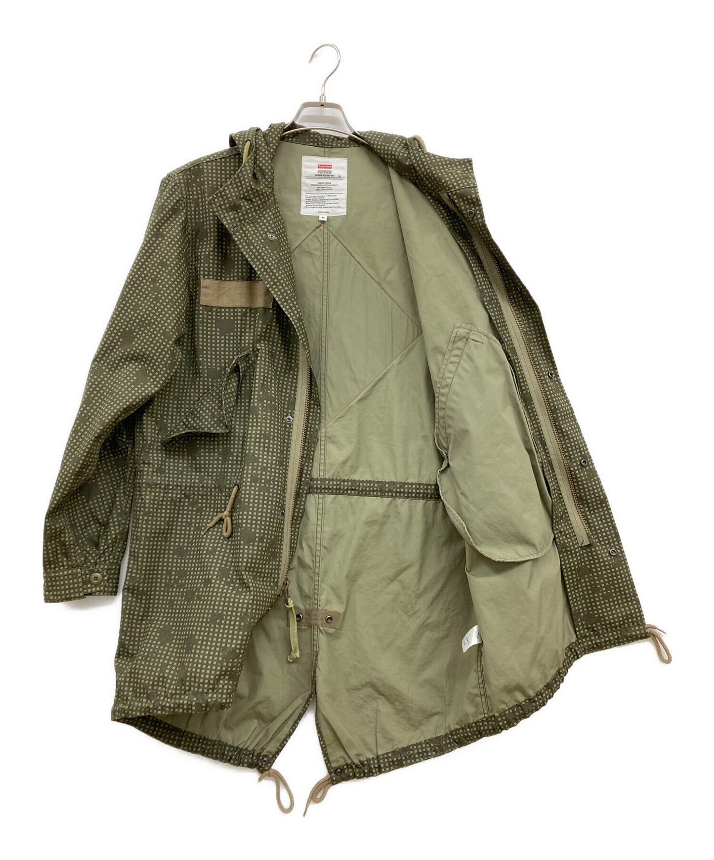 [Pre-owned] SUPREME 14SS Riot Fishtail Parka/Rain Drop Camo Coat/Mod Coat/Fishtail Coat