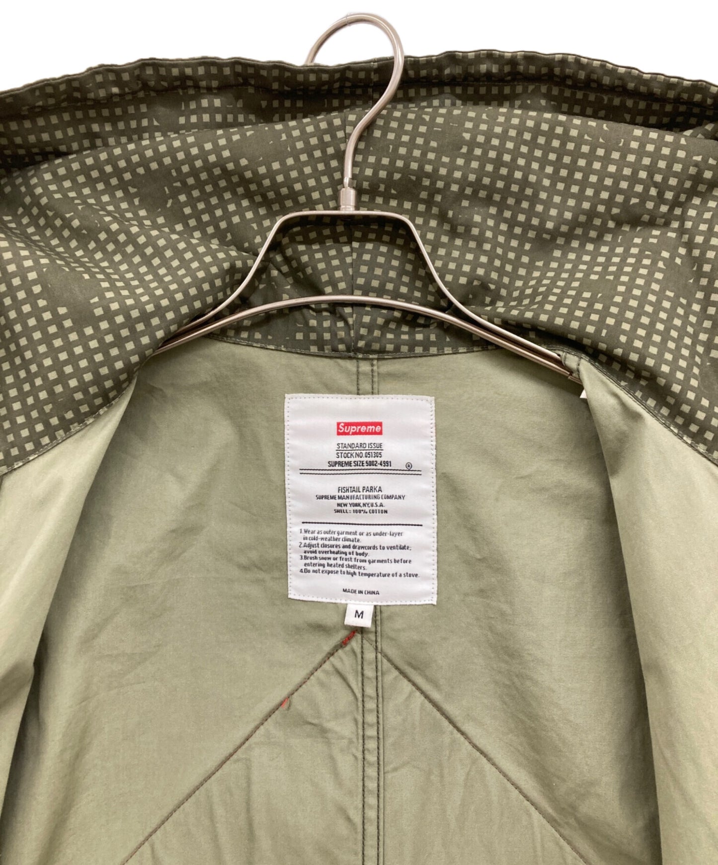 [Pre-owned] SUPREME 14SS Riot Fishtail Parka/Rain Drop Camo Coat/Mod Coat/Fishtail Coat