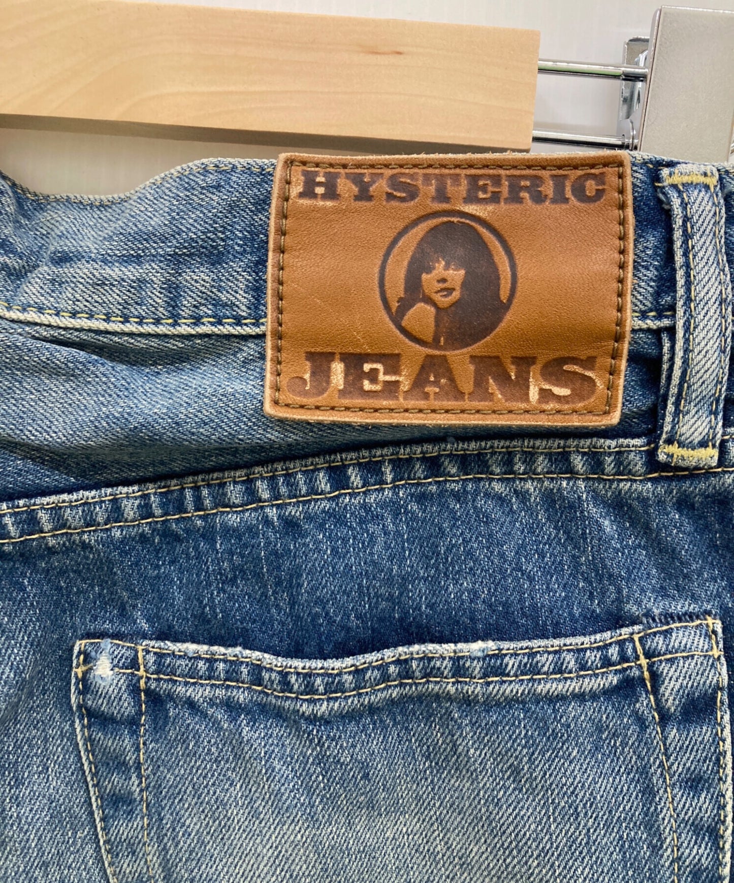 [Pre-owned] Hysteric Glamour CR Processed Denim Slim PT / Denim Pants / Damaged Denim Pants / Y2K/0143AP07 0143AP07