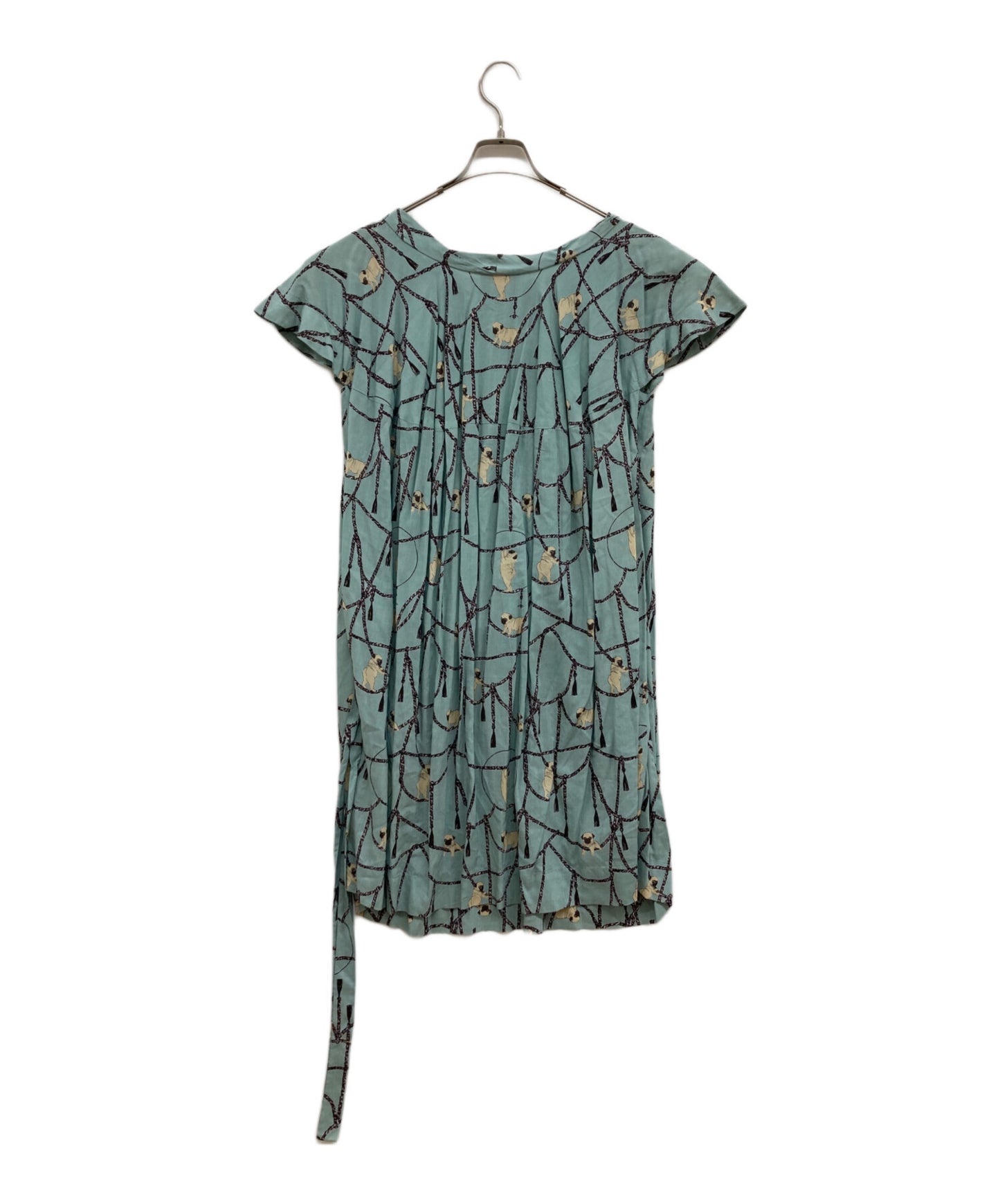 [Pre-owned] Vivienne Westwood RED LABEL Bulldog scarf pattern dress/short sleeve dress/archive