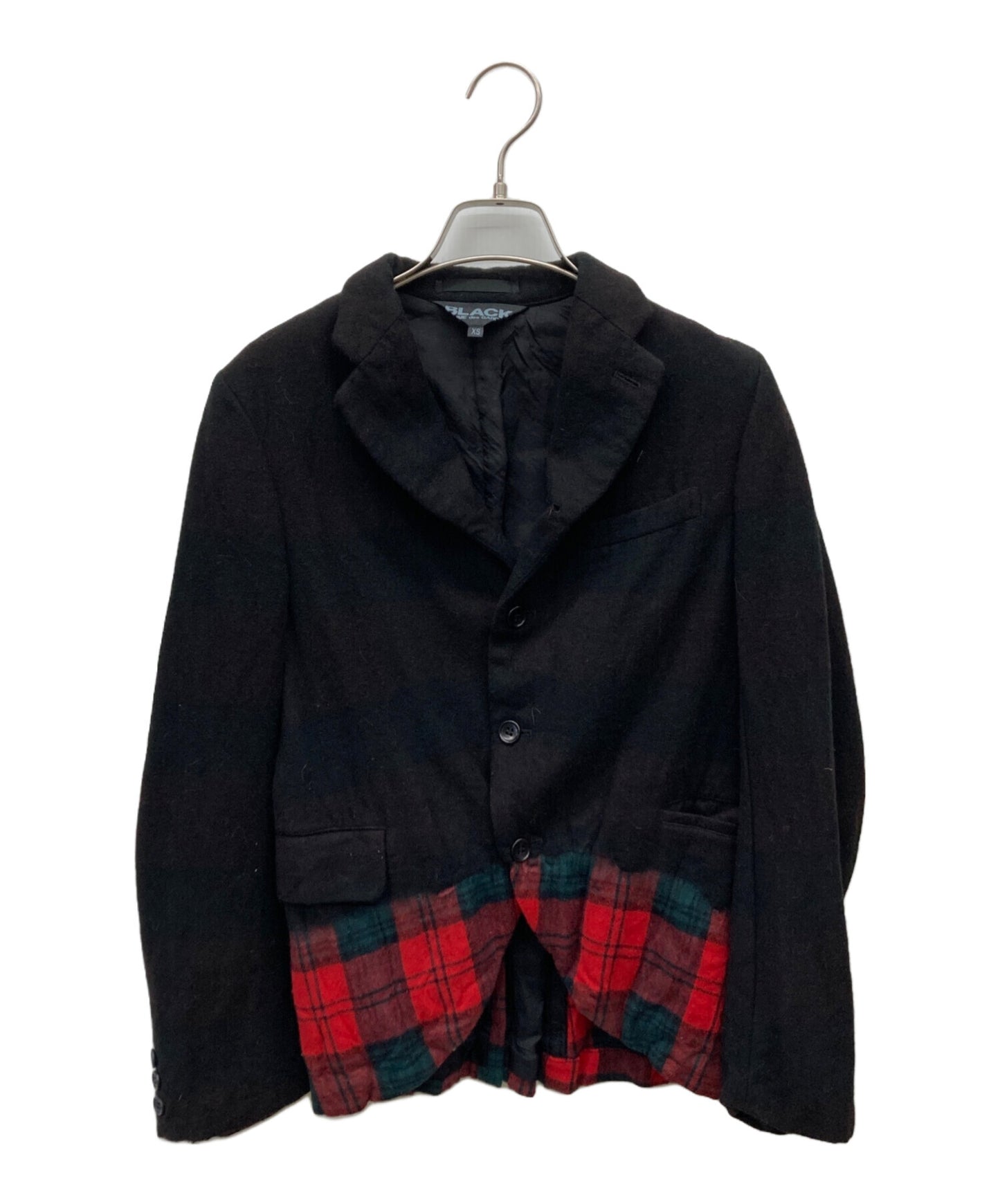 [Pre-owned] BLACK COMME des GARCONS Tartan Check Wool Jacket 1F-J013