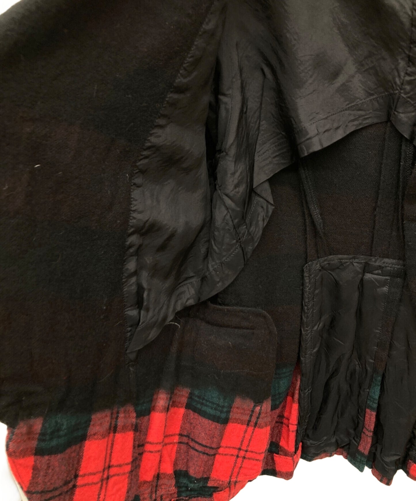 [Pre-owned] BLACK COMME des GARCONS Tartan Check Wool Jacket 1F-J013