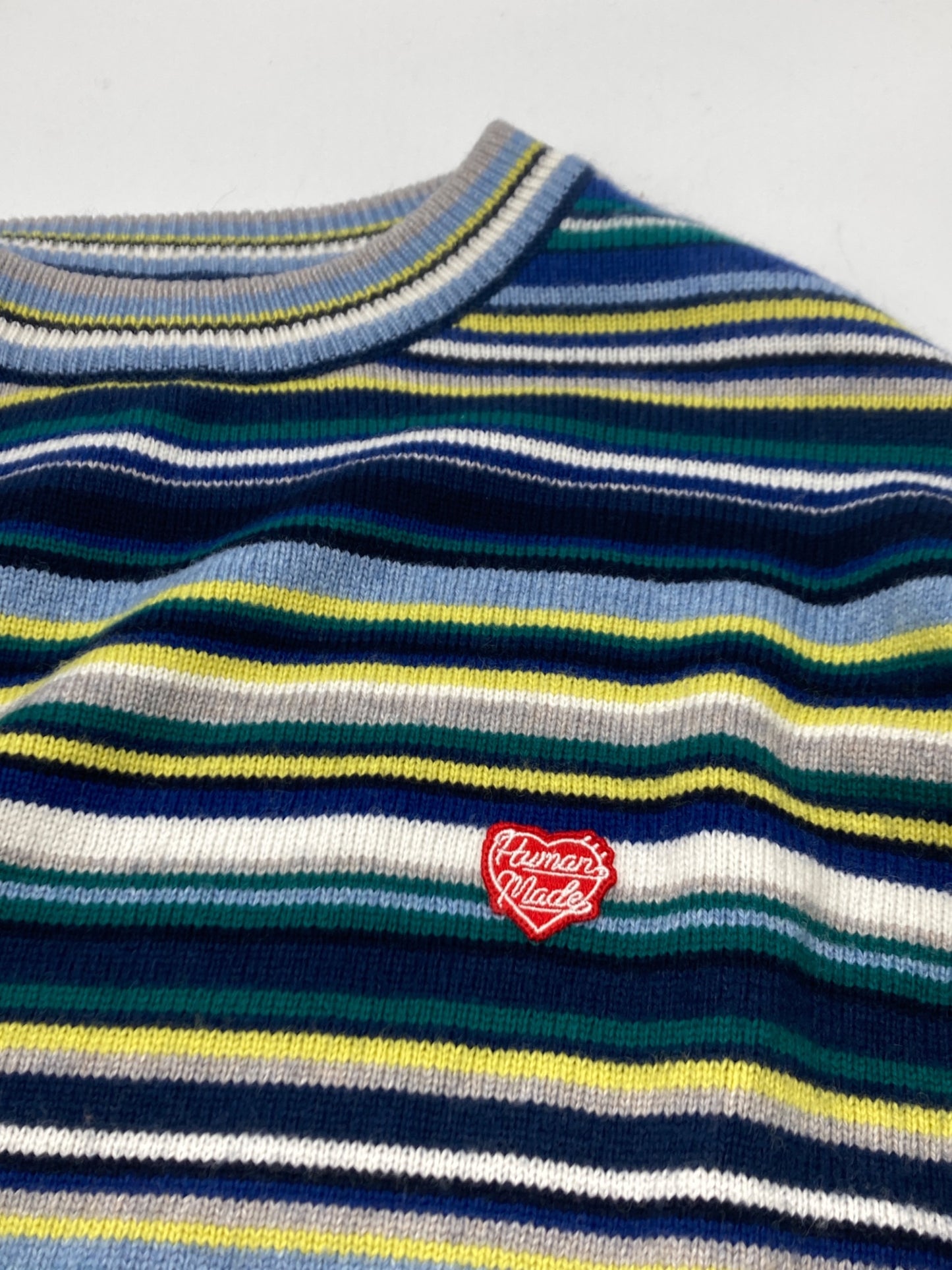 [Pre-owned] HUMAN MADE 23AW MULTI STRIPED KNIT SWEATER / 23AW / Multi striped knit sweater / Striped knit / Knit