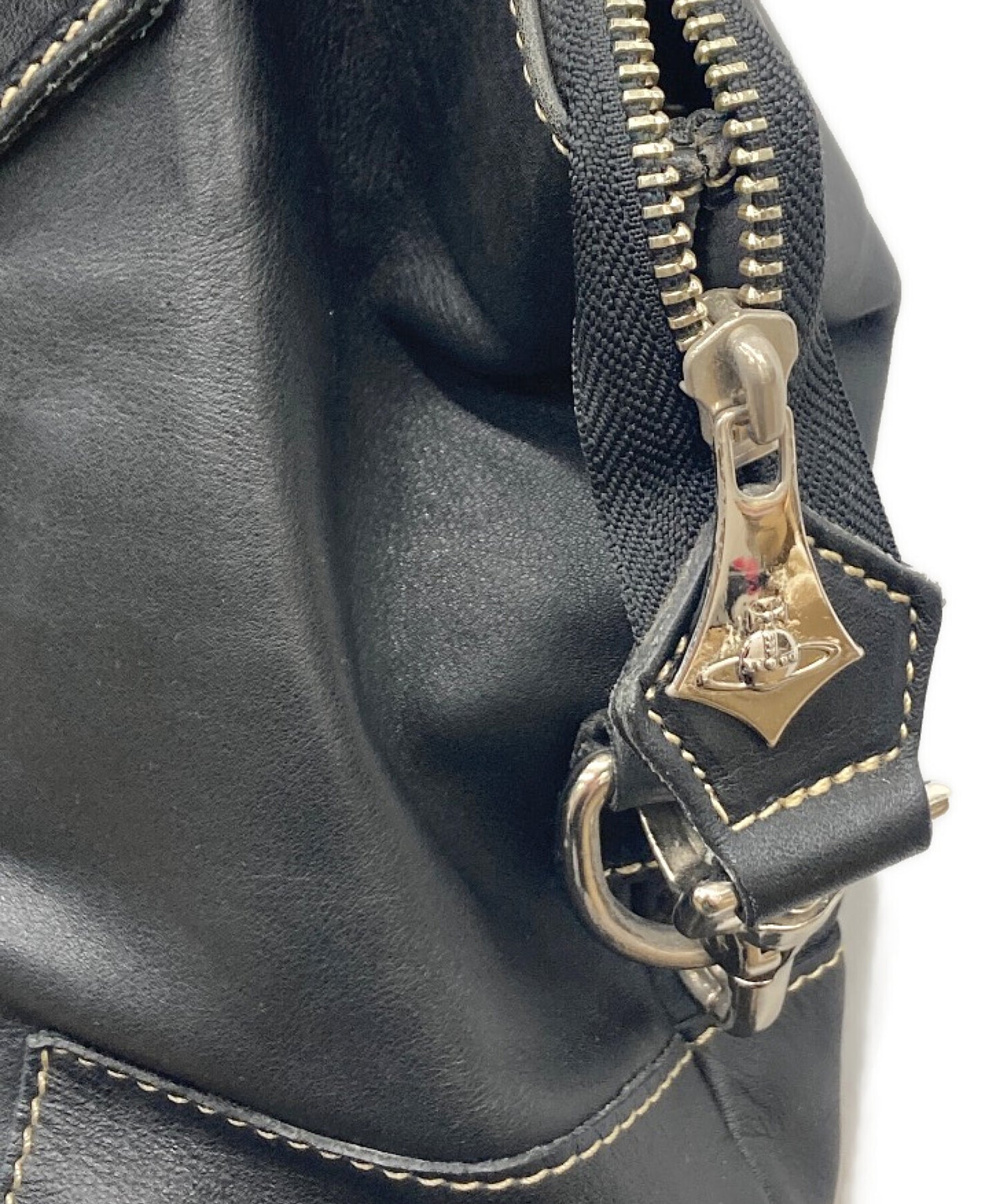 [Pre-owned] Vivienne Westwood Decalogo Orb Embroidery Handbag