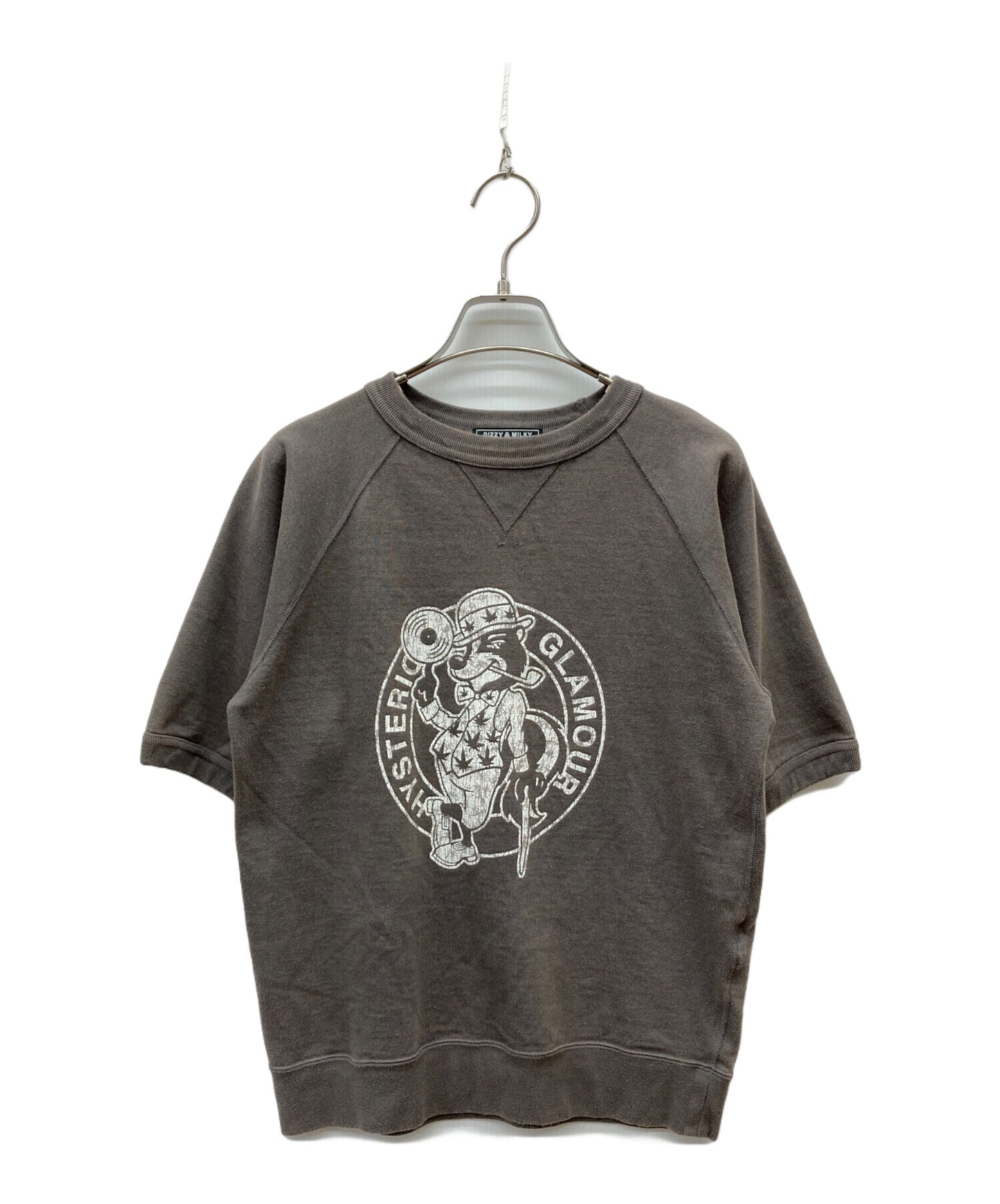 [Pre-owned] Hysteric Glamour SKUNK RECORDS Short-Sleeve Sweatshirt 02231CS04