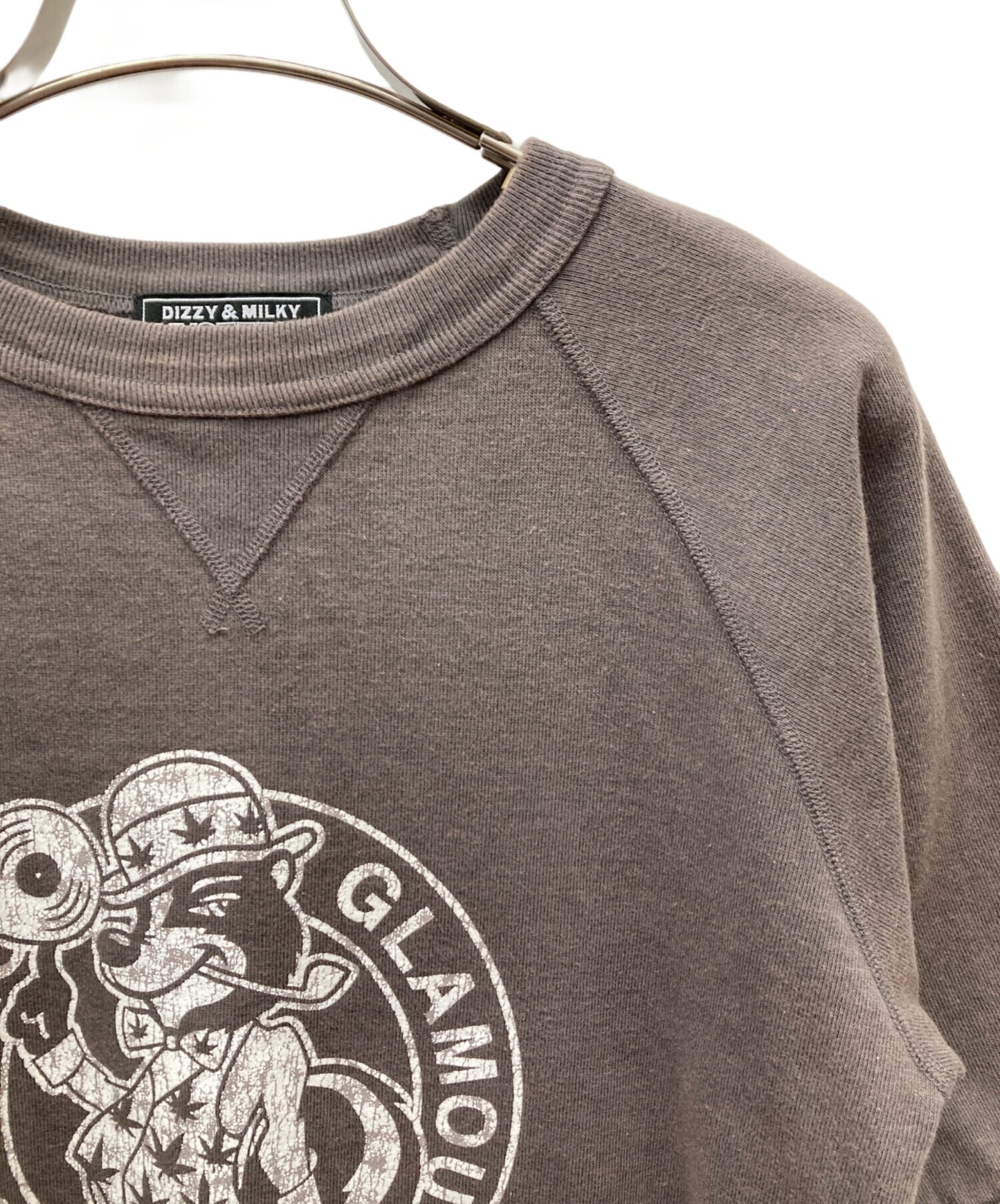 [Pre-owned] Hysteric Glamour SKUNK RECORDS Short-Sleeve Sweatshirt 02231CS04