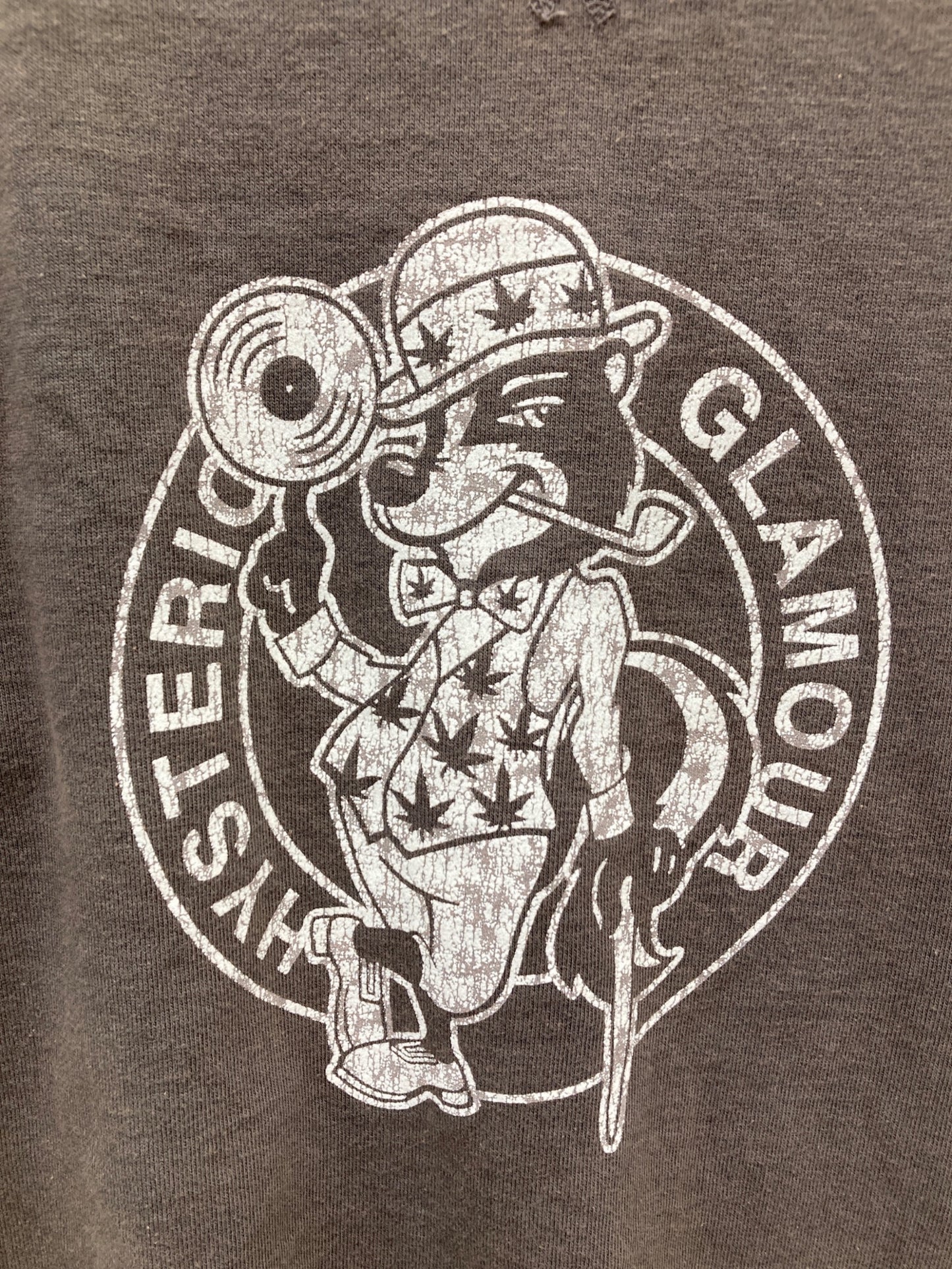 [Pre-owned] Hysteric Glamour SKUNK RECORDS Short-Sleeve Sweatshirt 02231CS04