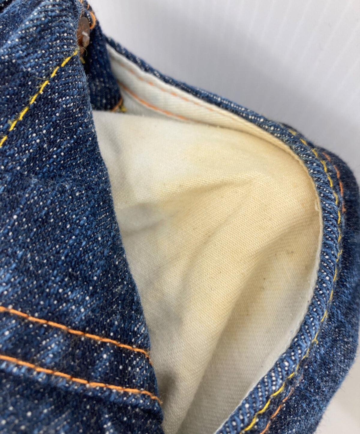 [Pre-owned] EVISU Denim Pants with Family Crest Embroidery